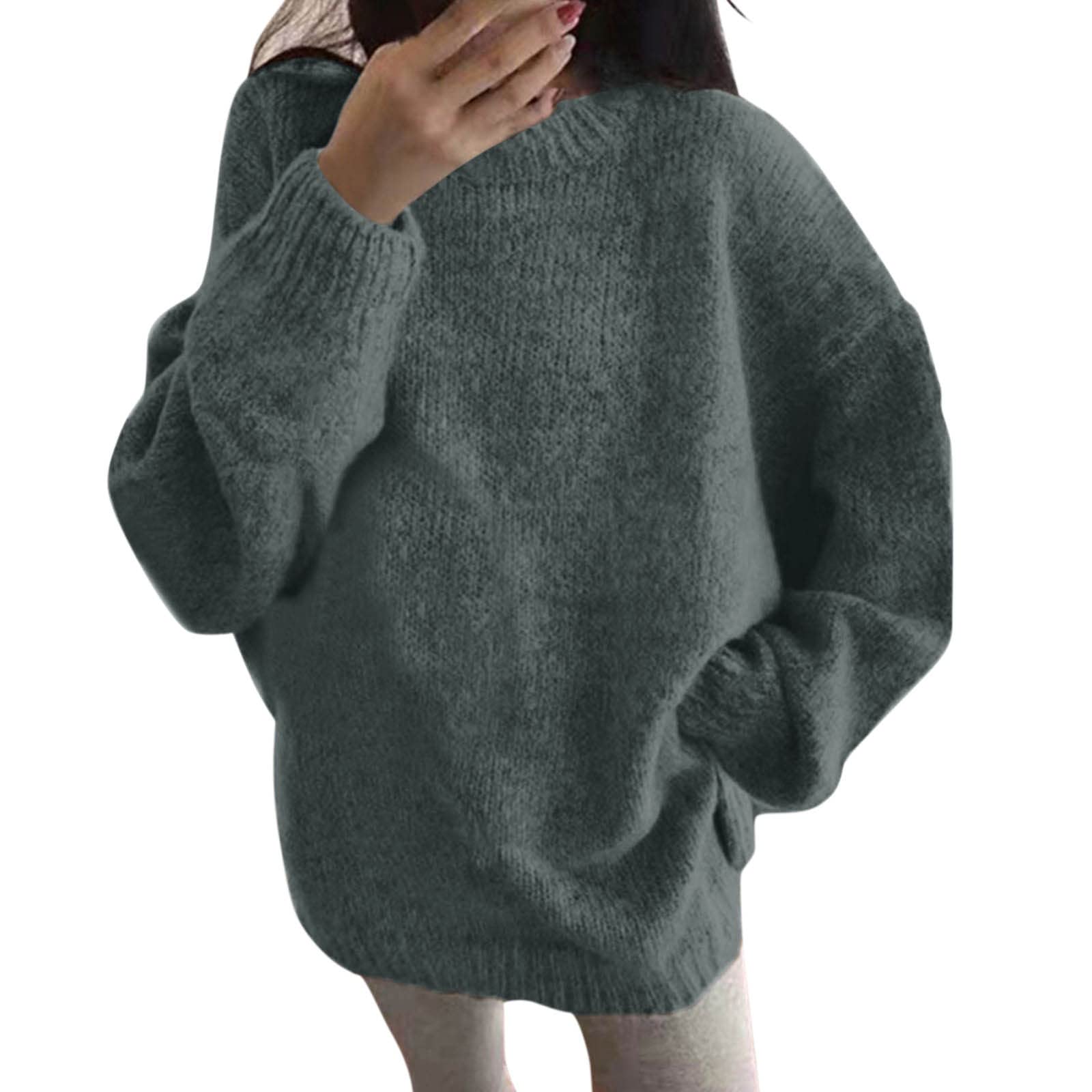 Premium Hemlock Sweaters for Women & Men - Soft Solid Color Long Sleeve Pullover Hoodie | Cozy Winter Wear, Casual Outfit, Gift for Grandma