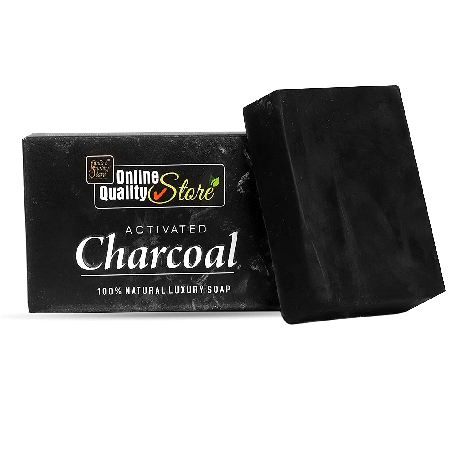 Best Activated Charcoal Soap for Face & Body - Deep Cleansing & Detoxifying Bar (4-Pack, 100g Each) - Perfect for Acne-Prone Skin & Blackhead Removal