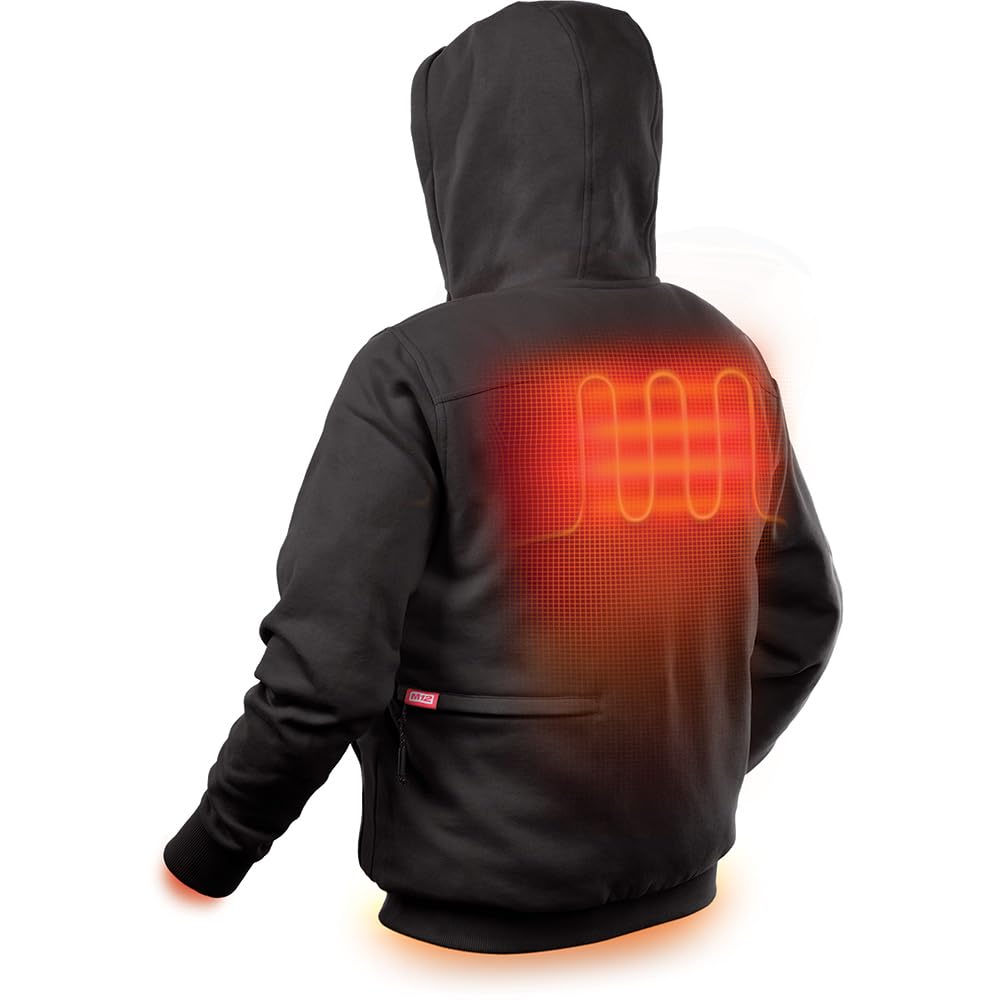 Milwaukee 302B-20L M12 Heated Hoodie - Black Size Large | Battery-Powered Heated Jacket for Men | Perfect for Winter Work, Outdoor Activities & Cold Weather Comfort