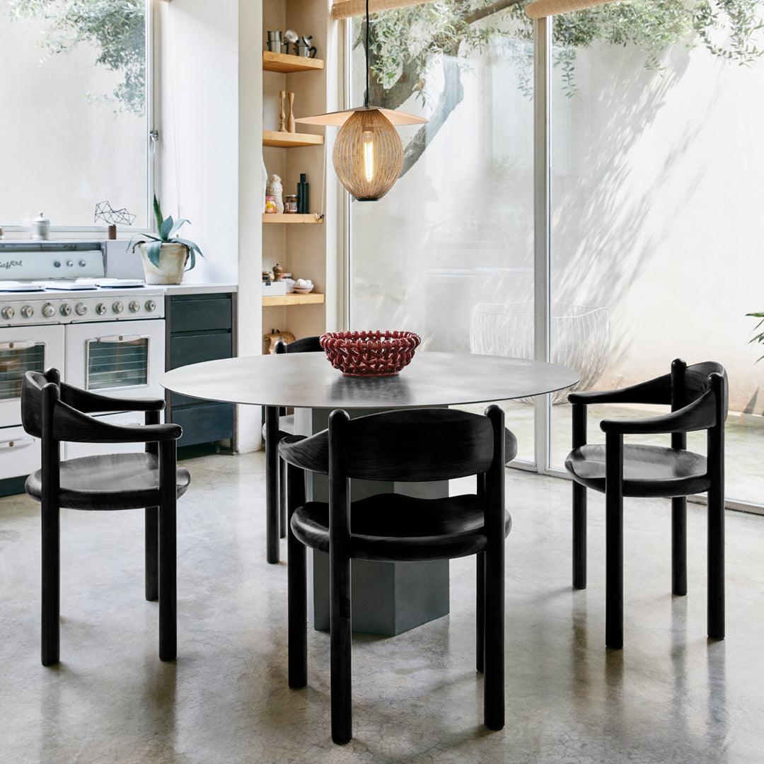 Daumiller Dining Armchair - Modern Wooden Dining Chair for Kitchen, Restaurant & Home Decor | Comfortable Seating for Dining Room & Office