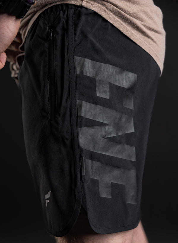 Men's Apex Shorts 2.0 - Printed FNF Running & Training Shorts for Men - Lightweight Breathable Gym Workout Shorts - Black Athletic Shorts for Running, Basketball & Casual Wear