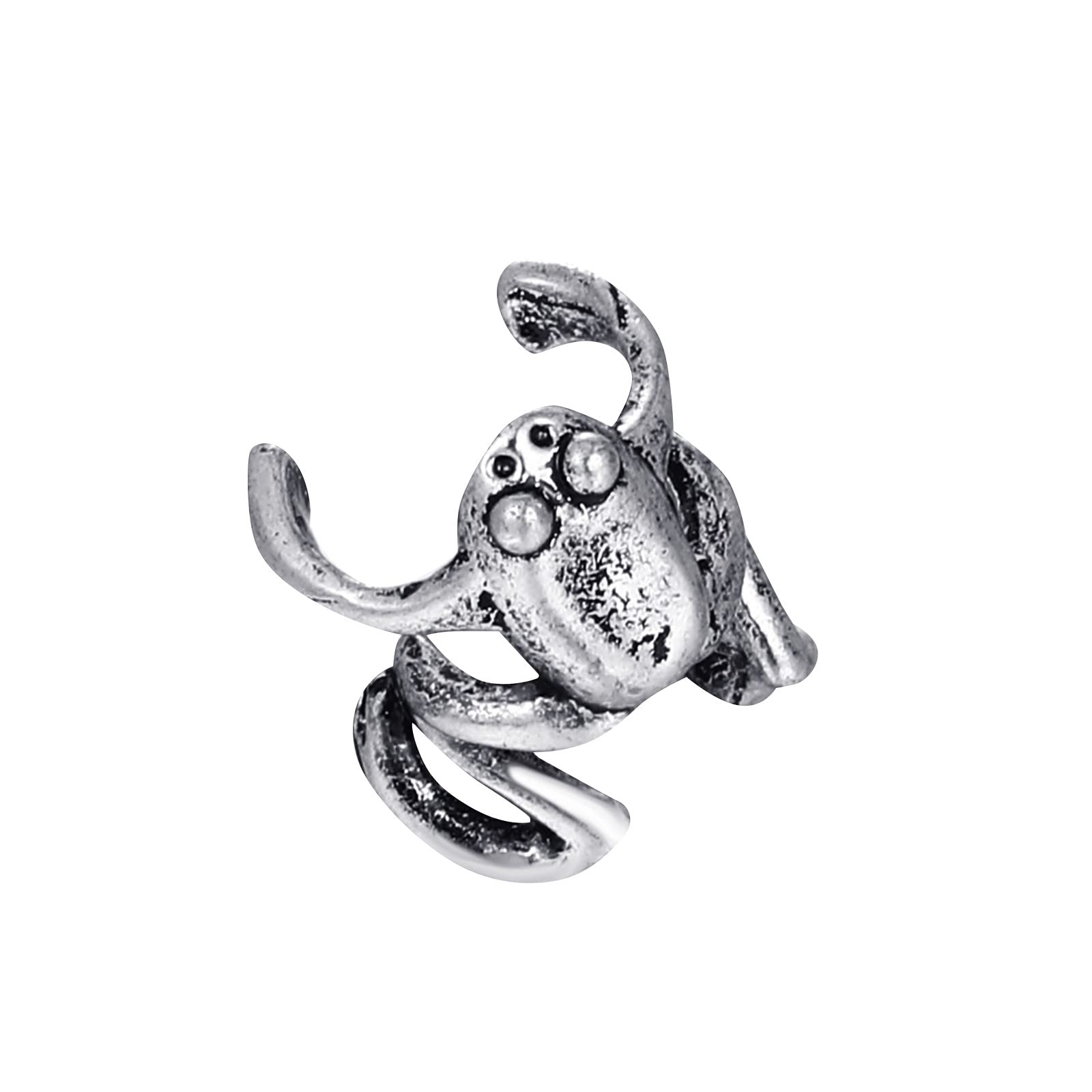 Trendy Frog Ear Cuff Clip - No Piercing Punk Jewelry for Women - Gold Dangle Earrings Set - Perfect for Parties, Concerts & Everyday Fashion Accessories