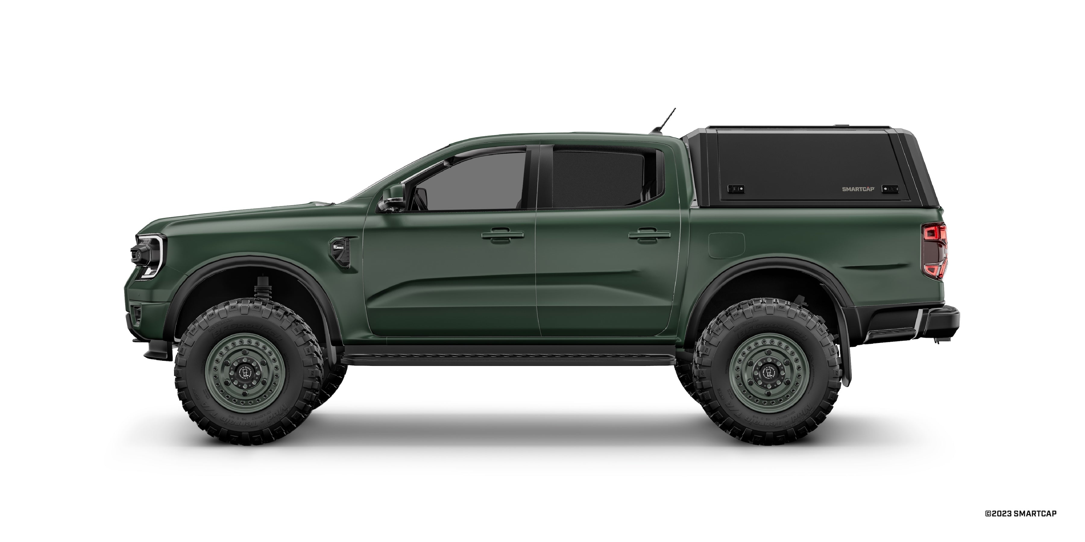 2024+ Ford Ranger Crew Cab 5' Short Bed SmartCap EVOa Adventure Truck Cap - Durable & Weatherproof for Off-Road Camping & Outdoor Adventures