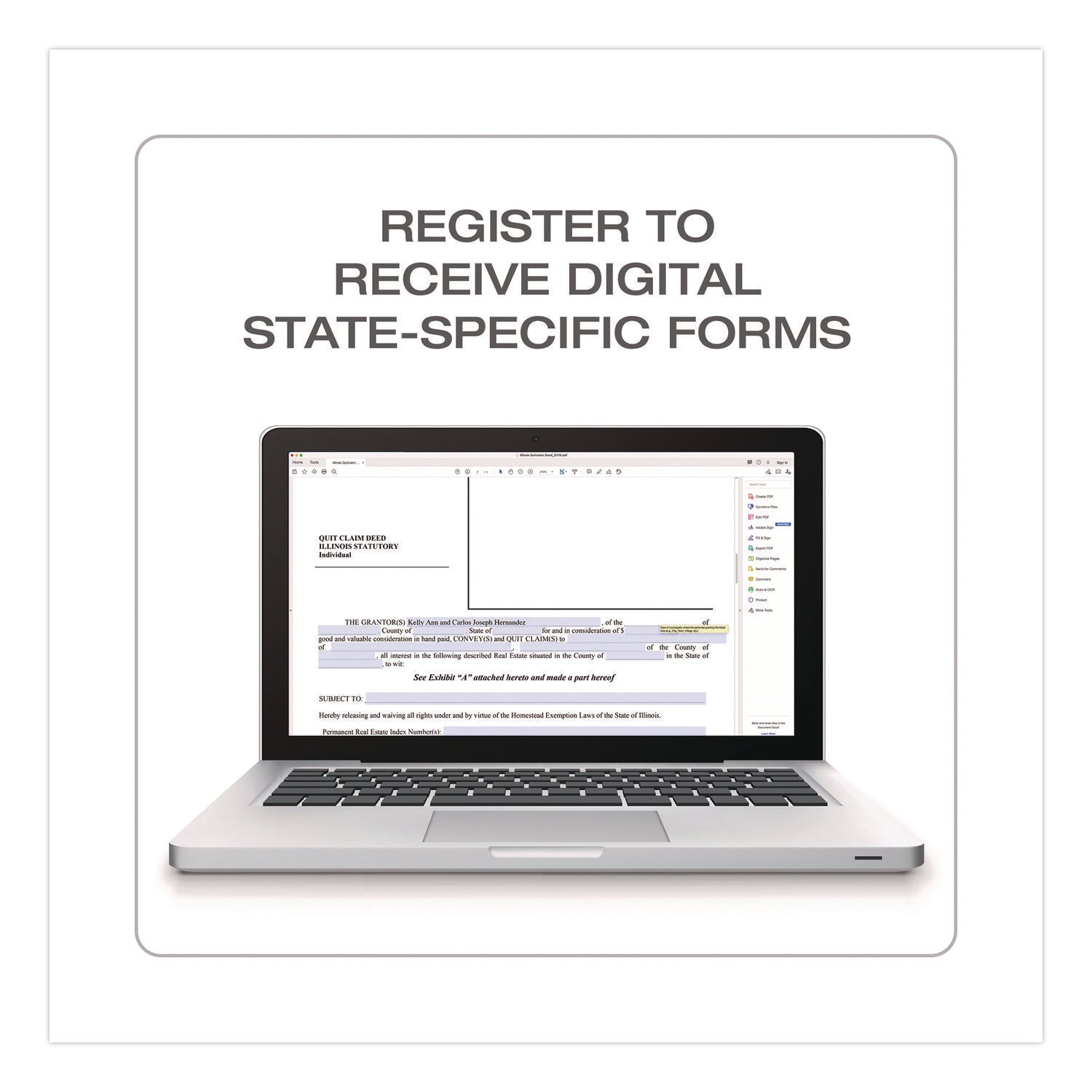 Adams® Quitclaim Deed Forms with Instructions - Legal Property Transfer Documents (8.5