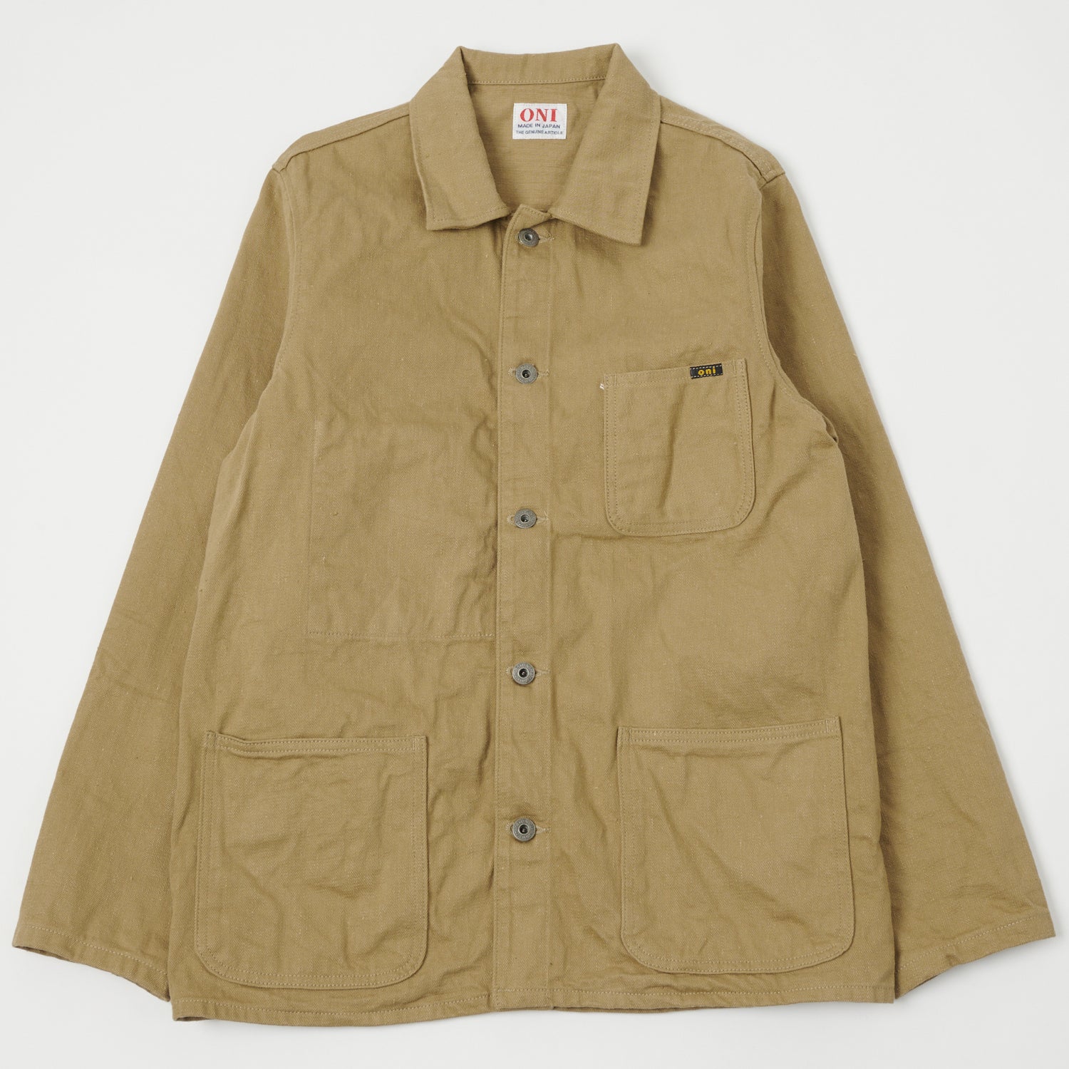 ONI 03501 KHBESF Sulfur Coverall Jacket - Khaki Beige Workwear for Men & Women | Durable & Comfortable for Construction, Farming & Outdoor Work