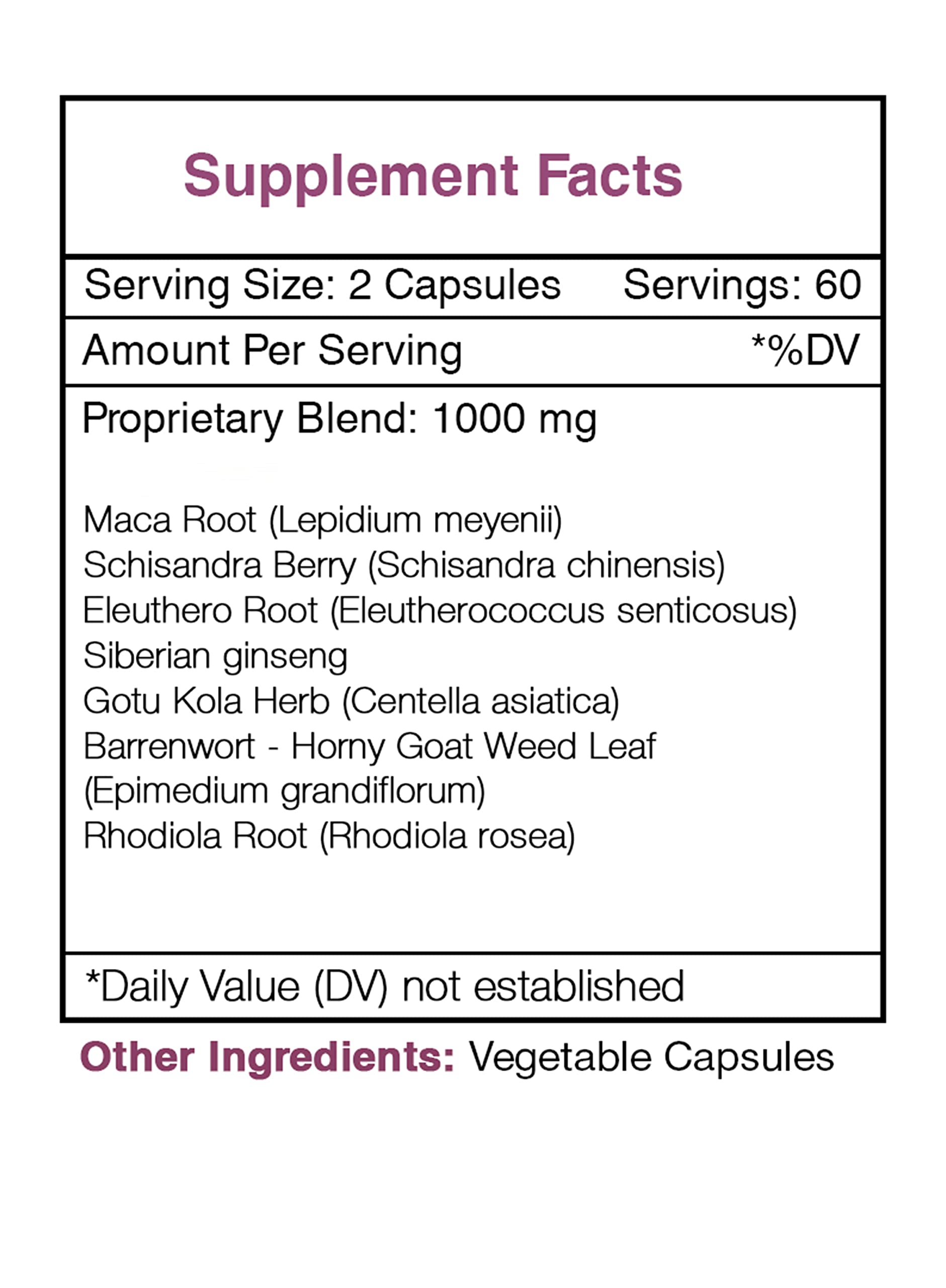 Stamina Secret 120 Capsules - 1000mg Natural Energy Supplement with Maca, Schisandra, Siberian Ginseng & Horny Goat Weed - Boost Endurance, Vitality & Performance - Perfect for Athletes, Fitness Enthusiasts & Busy Professionals