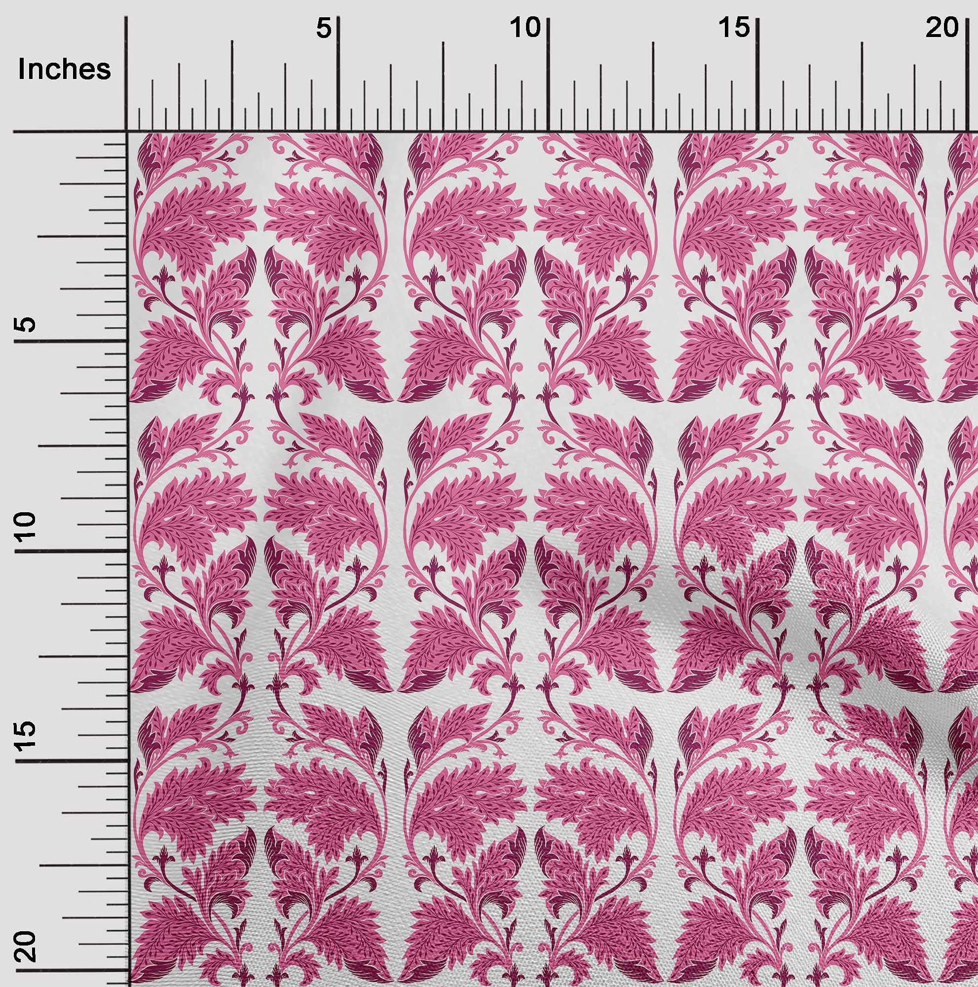 Velvet Pink Fabric by The Yard - 58 Inch Wide Printed Sewing Material for DIY Clothing, Quilting & Home Decor | Soft Textured Fabric for Dresses, Curtains & Craft Projects