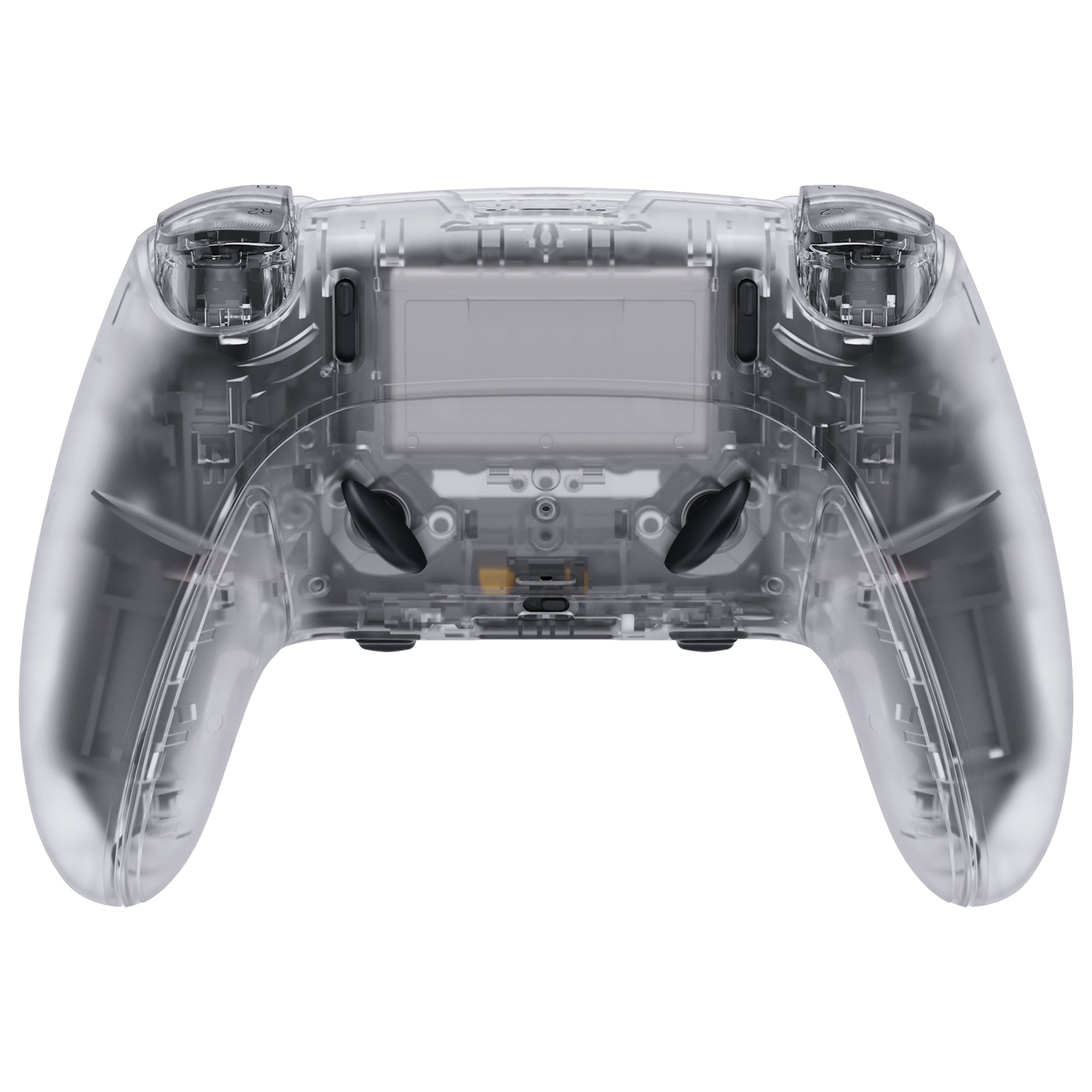 eXtremeRate Clear Full Housing Shell with Buttons & Touchpad Cover for PS5 Edge Controller - Custom Replacement Front & Back Plates | Gaming Accessories for Enhanced PS5 Edge Controller Experience