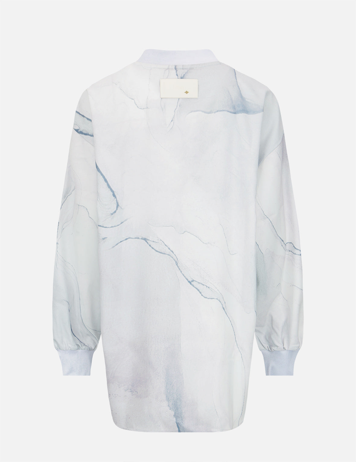 Elegant Mock Neck Marble Print Dress for Women - Trendy Long Sleeve Bodycon Party Dress for Date Night & Office Wear