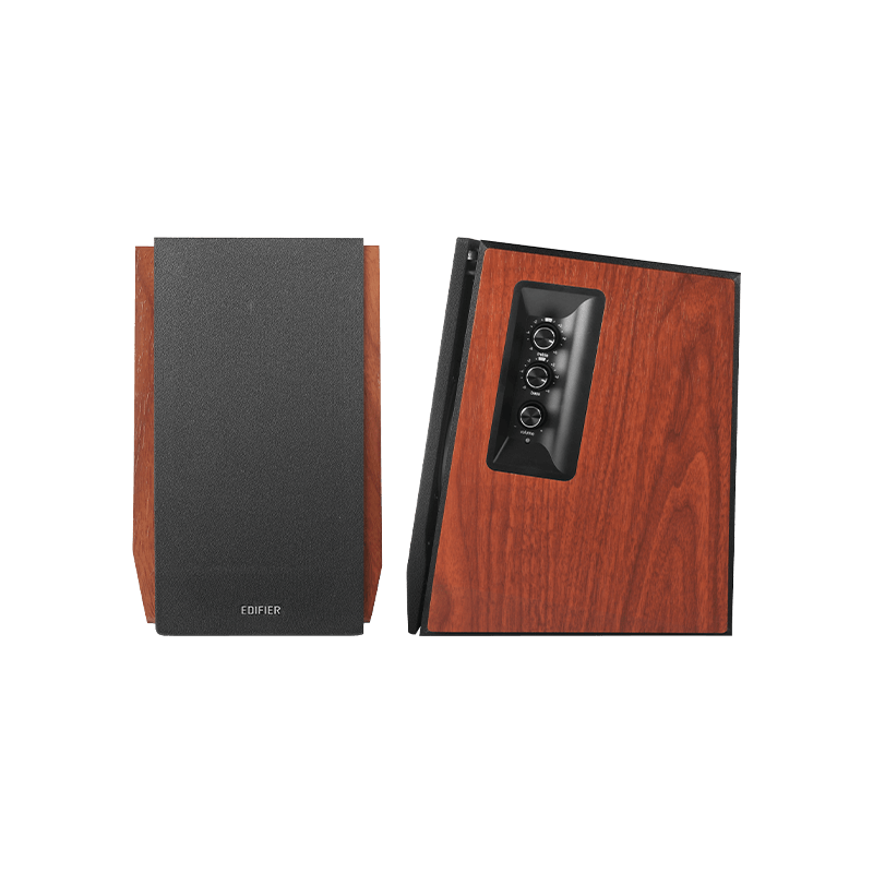 Edifier R1700BTS 66W Bluetooth 5.0 Bookshelf Speakers - Wireless Hi-Fi Audio System for Home, Office & Studio (Brown) - Perfect for Music, Movies & Gaming