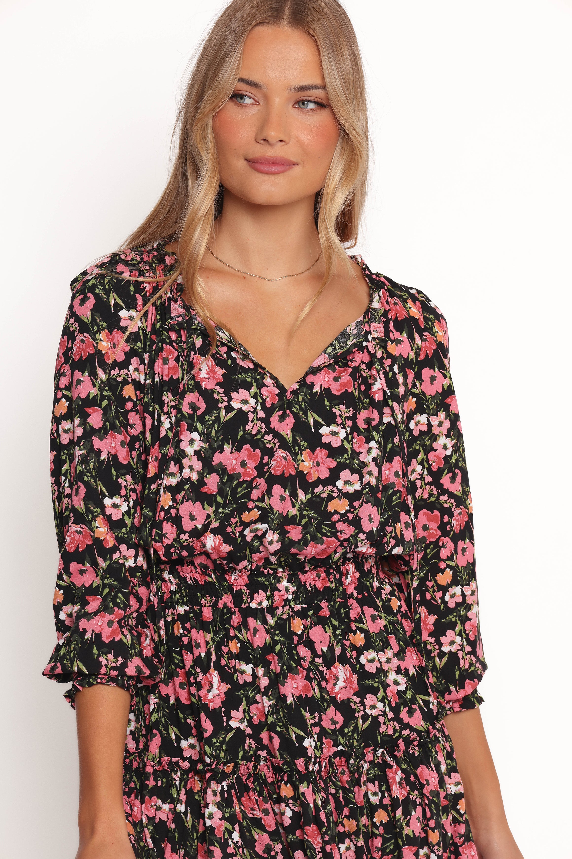Kealan Black Floral Dress for Women - Elegant Summer Maxi Dress for Beach, Wedding & Casual Outings