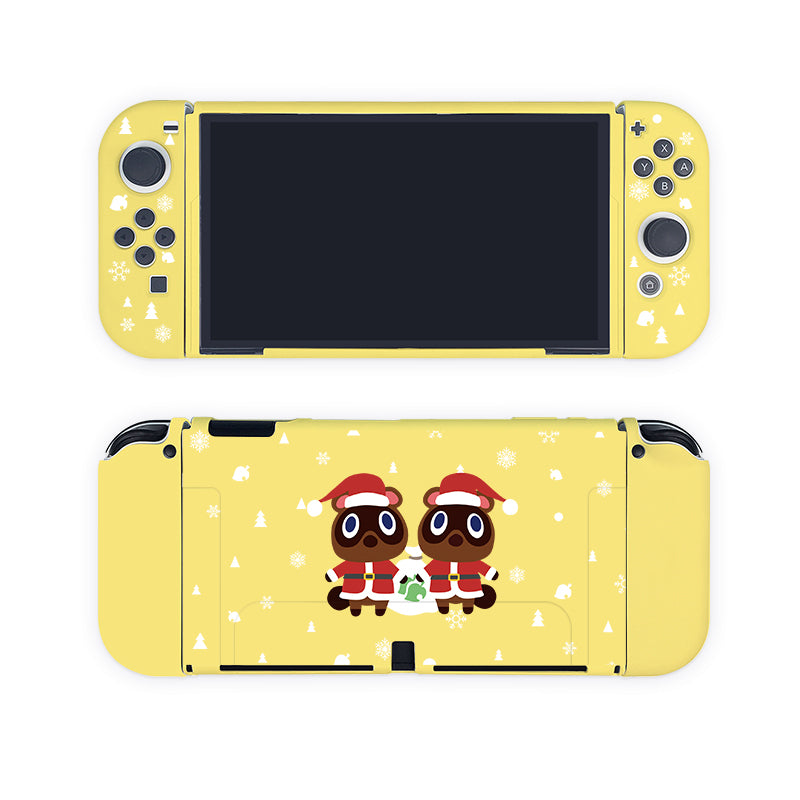 Timmy & Tommy Christmas Nintendo Switch Case - Protective Cover for Switch & Switch OLED - Holiday Gift for Animal Crossing Fans - Perfect for Gaming, Travel & Festive Decor