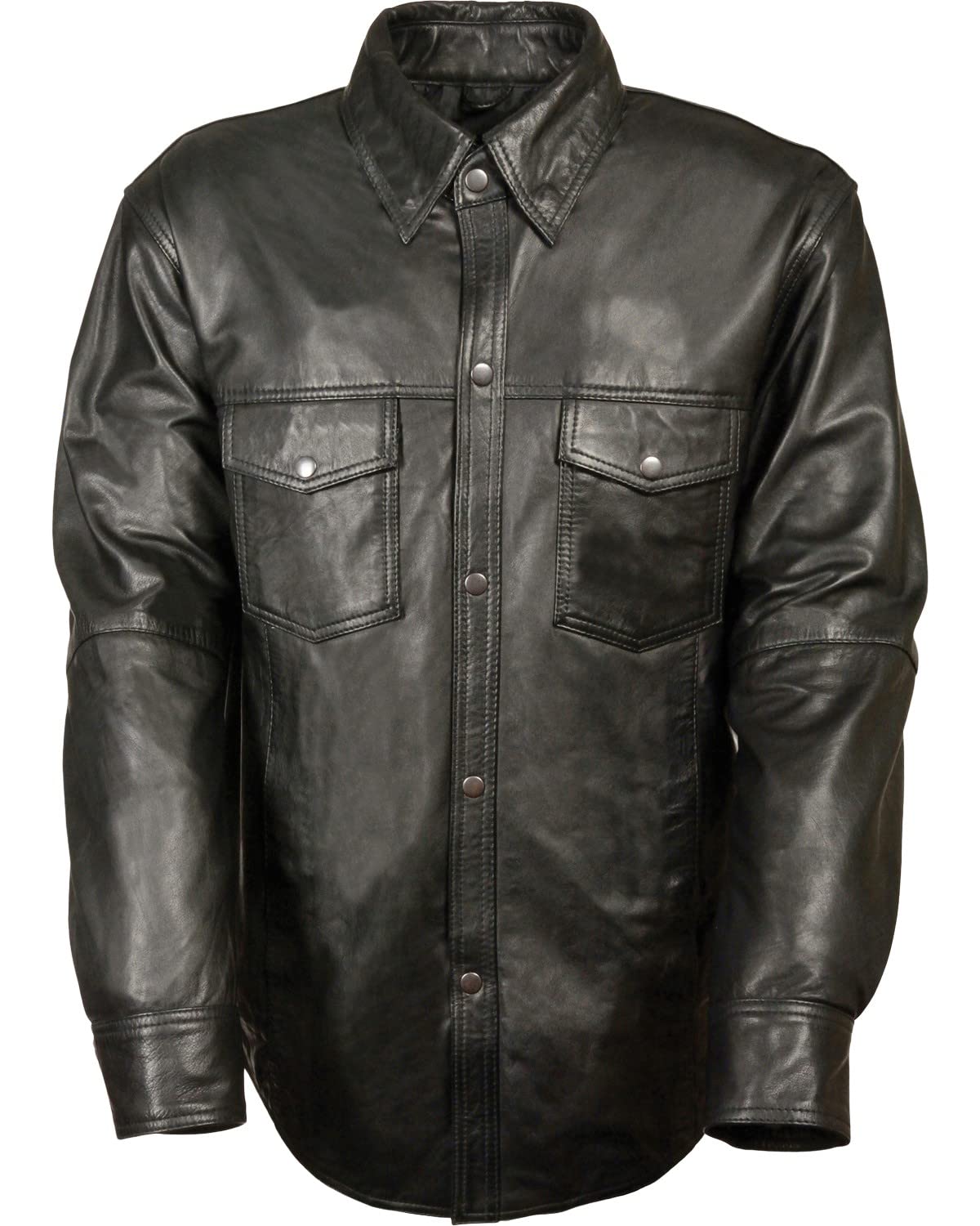 Milwaukee Leather Men's Lightweight Shirt - Black X-Large Size | Comfortable & Breathable for Work, Outdoor & Casual Wear