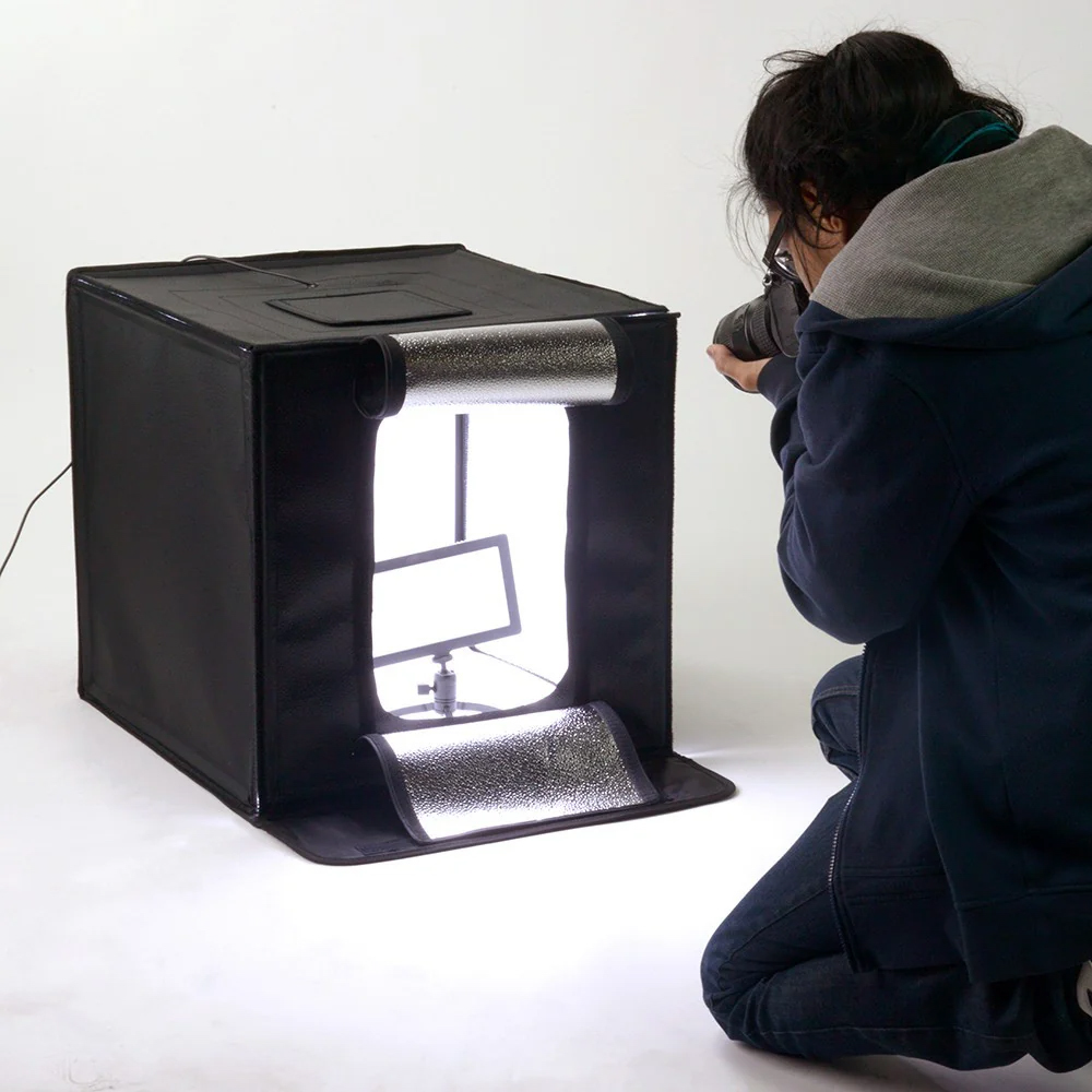 Fotodiox Pro LED Studio in a Box - 24x24 Inch Portable Photography Lighting Kit for Product, Portrait & YouTube Videos - Perfect for Home Studio, Content Creation & E-commerce Photography