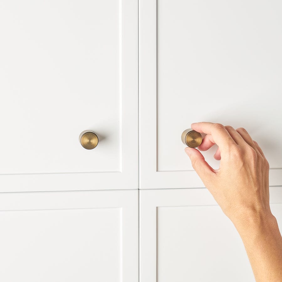 Vintage Antique Brass Cabinet Knobs - Elegant Hardware for Kitchen, Bathroom & Furniture Drawers - Perfect for Home Renovation & DIY Projects