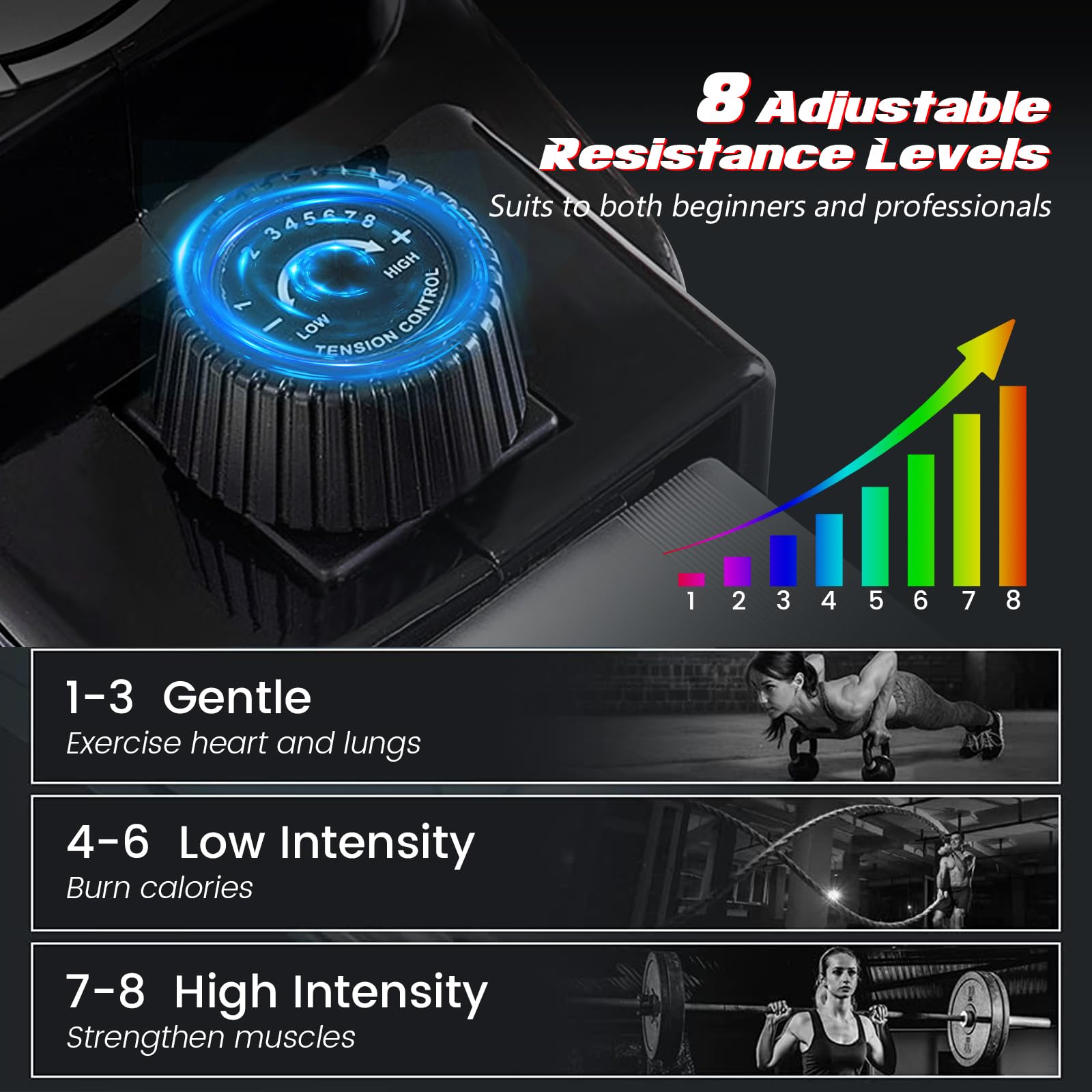 Goplus Magnetic Rowing Machine for Home Use - Adjustable Resistance Folding Rower with LCD Display, Cardio Fitness Equipment for Full Body Workout | Perfect for Small Spaces & Home Gym