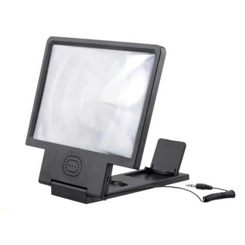 Bakeey 3D Eye Protection HD Screen Magnifier with HIFI Sound - Phone Screen Amplifier Holder for Watching Movies & Reading - Perfect for Bed, Sofa & Travel Use