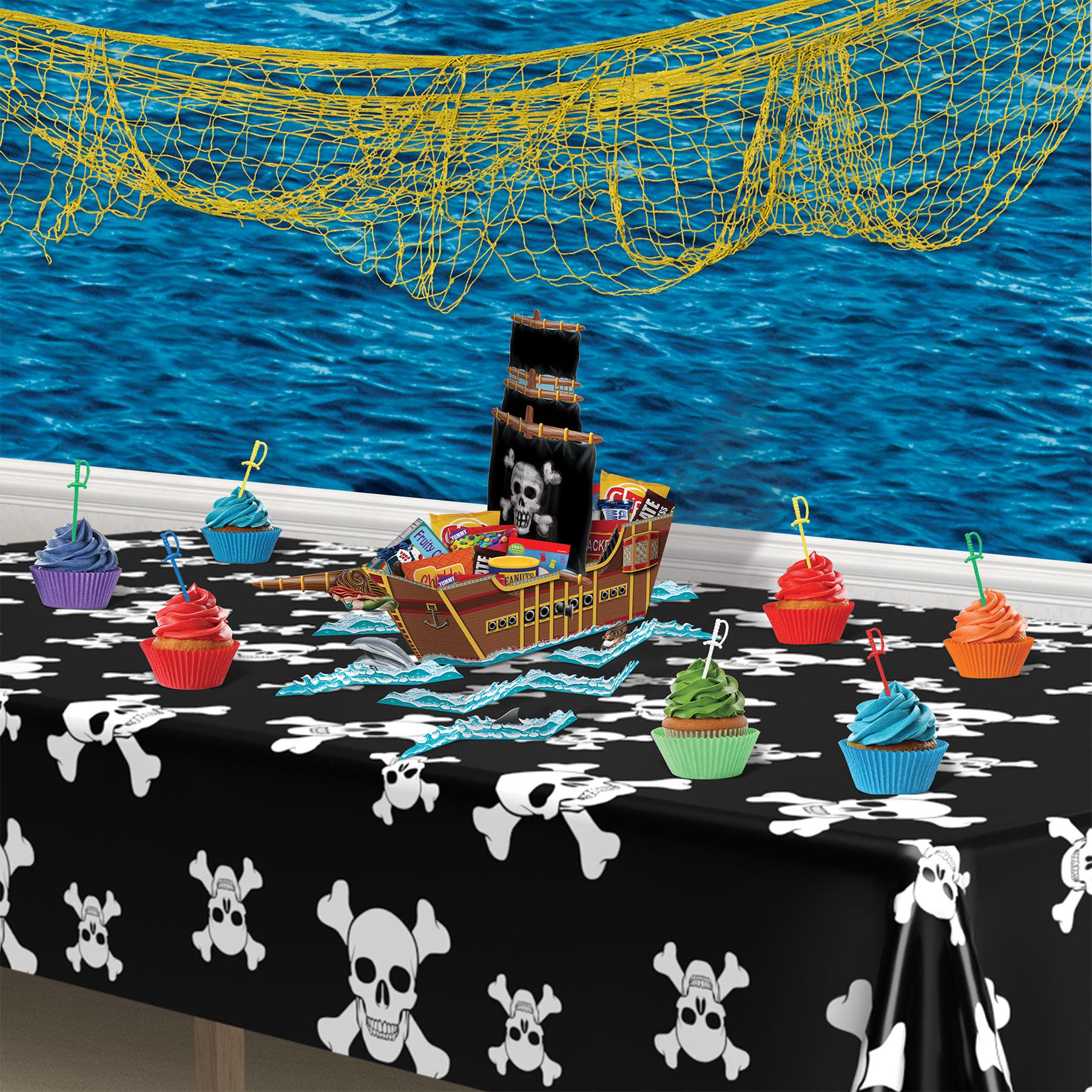 12 Pack Beistle 3D Pirate Ship Party Decorations - Perfect for Pirate Themed Birthday Parties, Baby Showers & Halloween Decor
