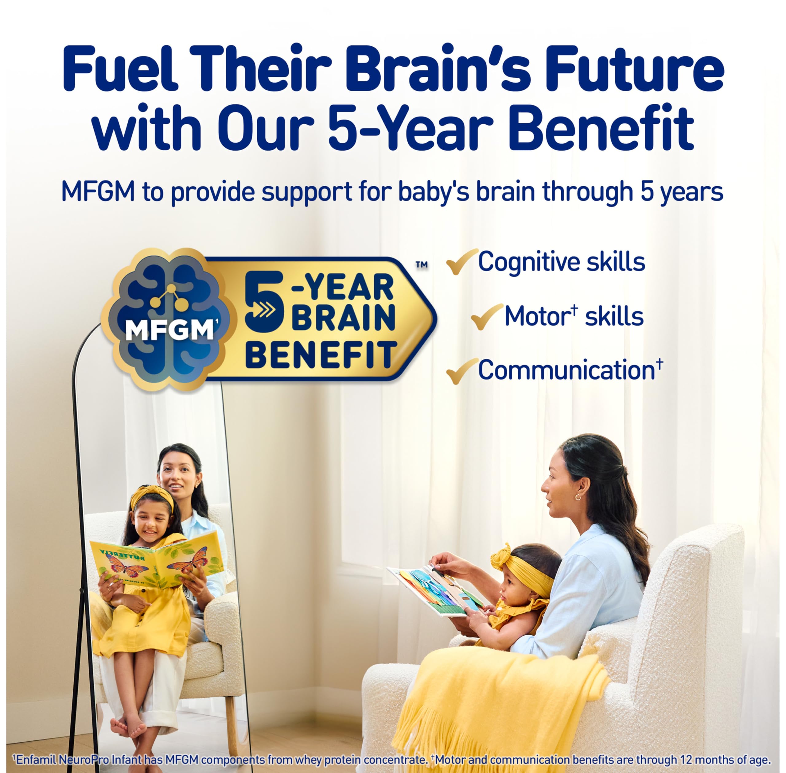 Enfamil NeuroPro Baby Formula Powder - Expert-Recommended Infant Milk with DHA & HuMO6 for Brain Development & Immune Support - 36.4 Oz (Pack of 4) - Ideal for Newborns to Toddlers, Perfect for Daycare & Travel Feeding