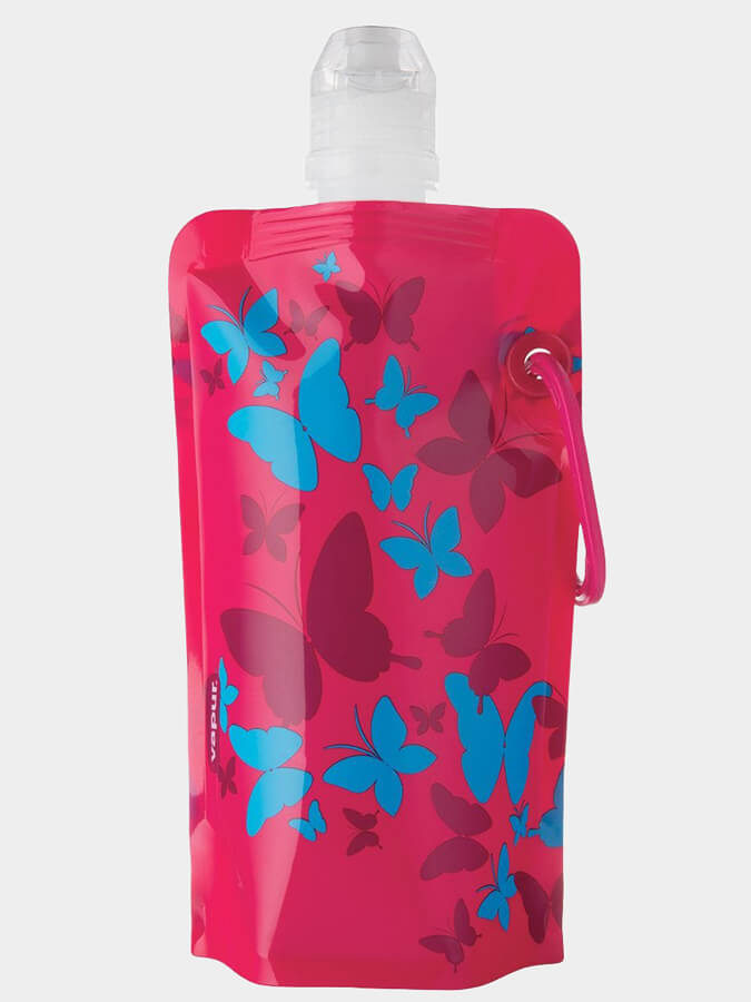 Vapur 0.4L Wide Mouth Kids Anti-Bottle - Leak Proof Collapsible Water Bottle for School, Hiking & Outdoor Activities