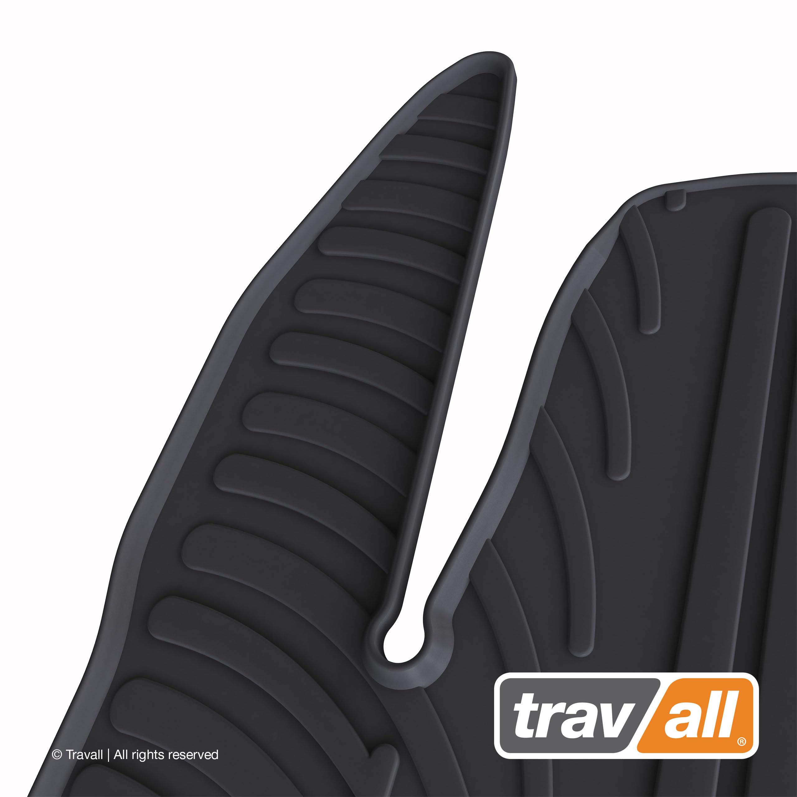Premium Black Rubber Car Floor Mats for Ford Kuga (2016-2019) - Durable, Easy to Clean, All-Weather Protection - Perfect for Road Trips, Daily Commutes & Outdoor Adventures