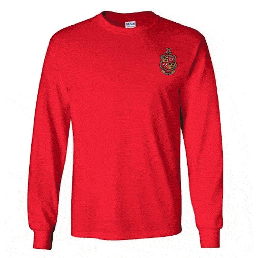 Delta Chi Fraternity Crest Long Sleeve T-Shirt - Comfortable Cotton College Apparel for Greek Life Events, Brotherhood Gatherings & Campus Pride