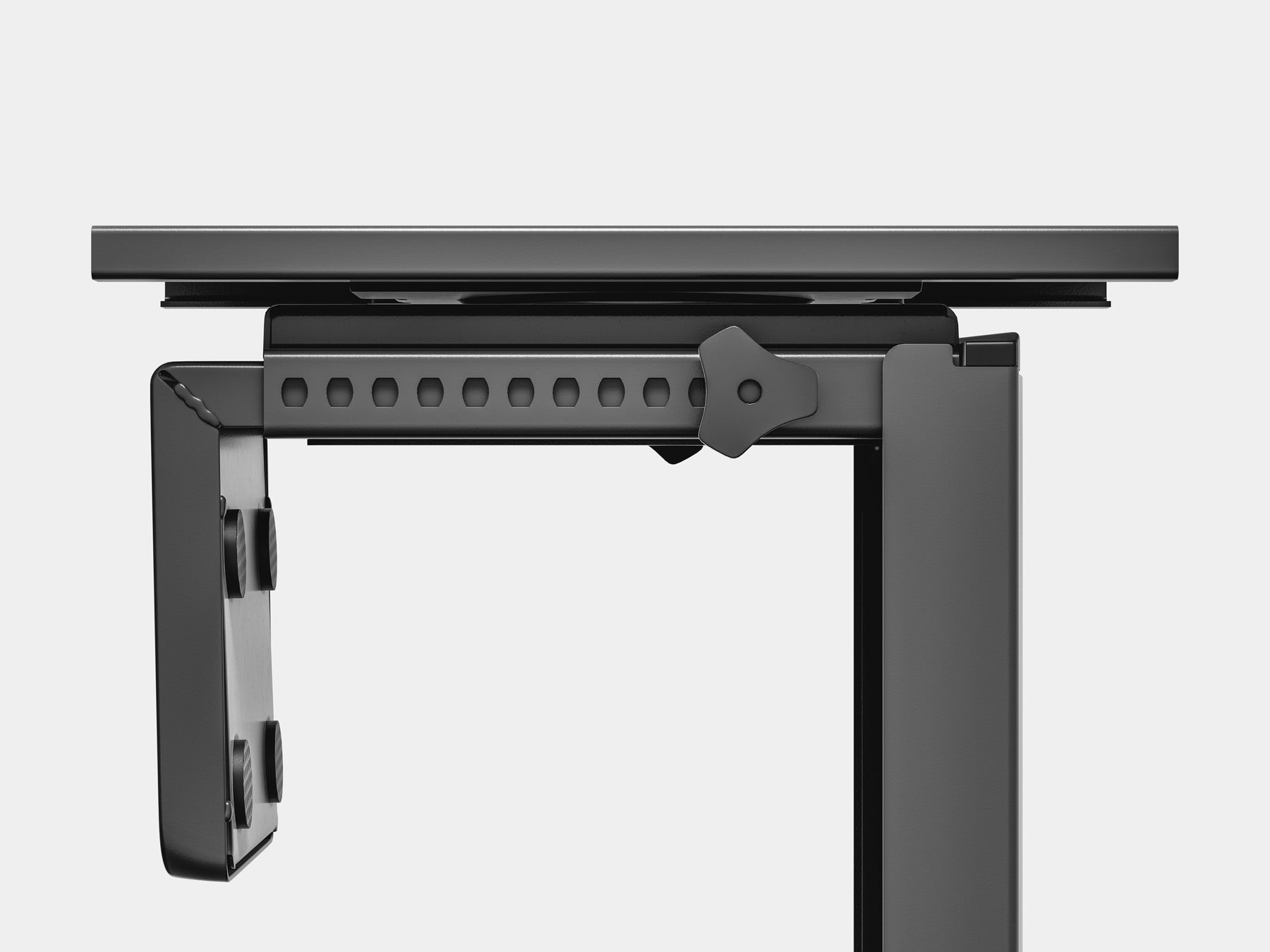 Under Desk CPU Mount Bracket - Heavy Duty Computer Case Holder for PC Tower, Saves Space & Organizes Wires - Perfect for Home Office, Gaming Setup & Workstation Use