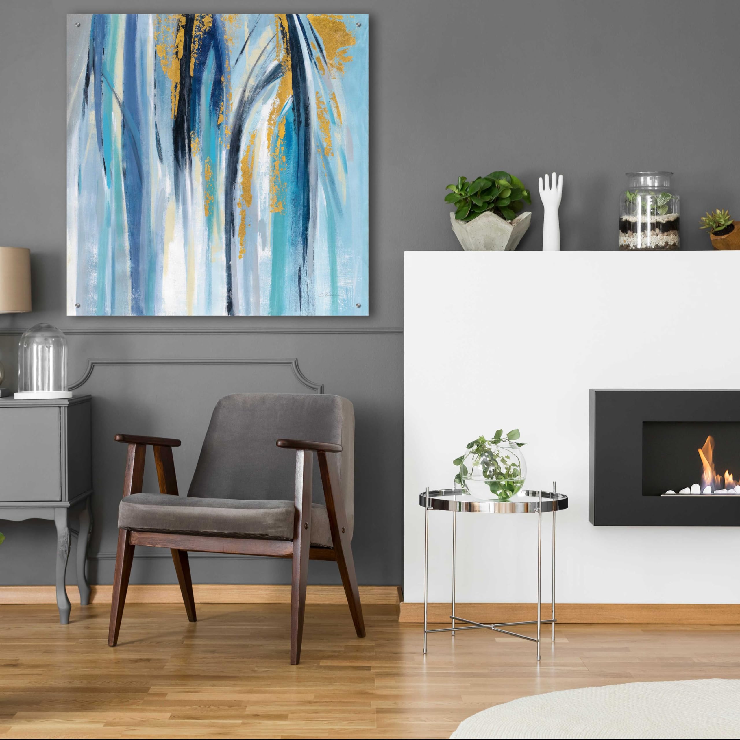 Epic Art 'Organ Music' by Silvia Vassileva - 36x36 Inch Acrylic Glass Wall Painting - Modern Home Decor for Living Room, Bedroom & Office