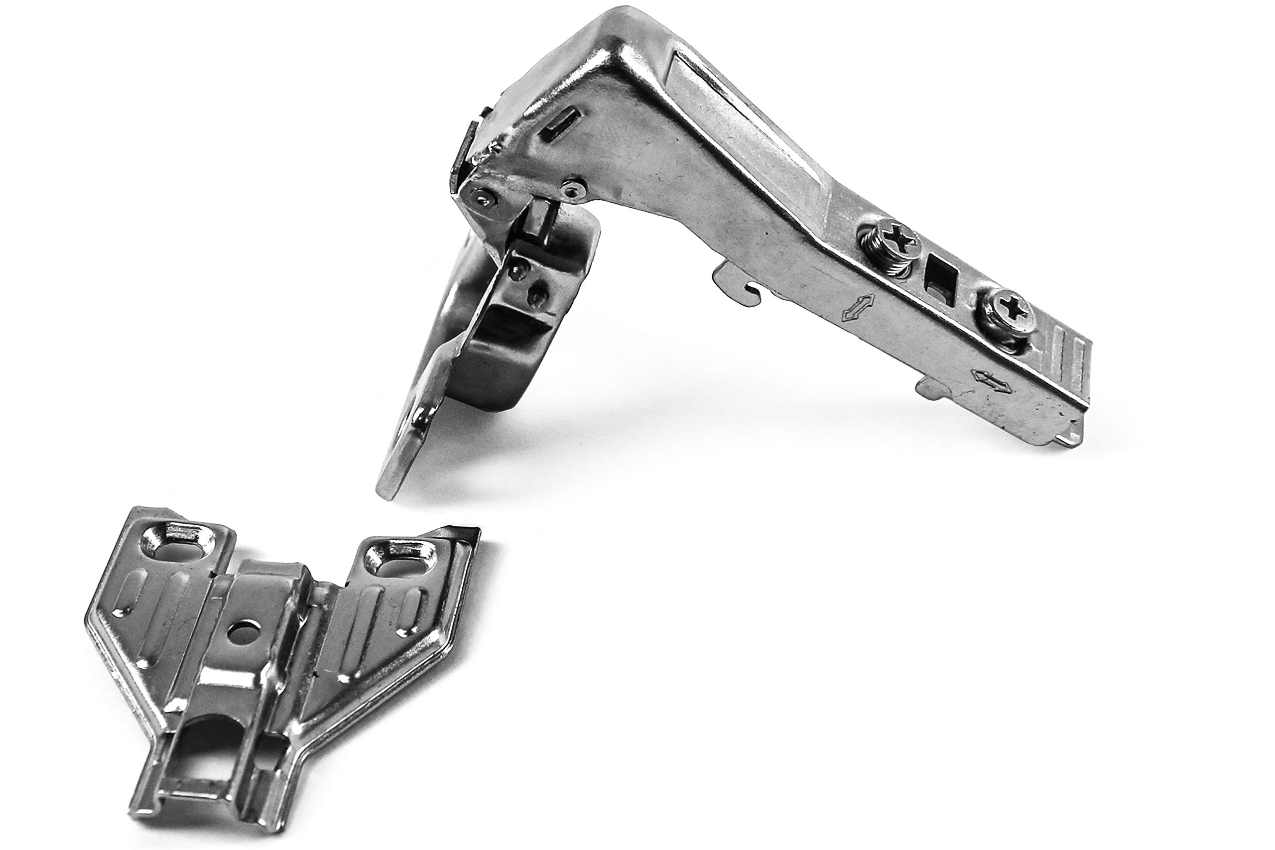 20-Piece Berta Soft Close 90 Degree Full Overlay Concealed Cabinet Hinges with Screws - Perfect for Kitchen & Bathroom Cabinet Door Installation