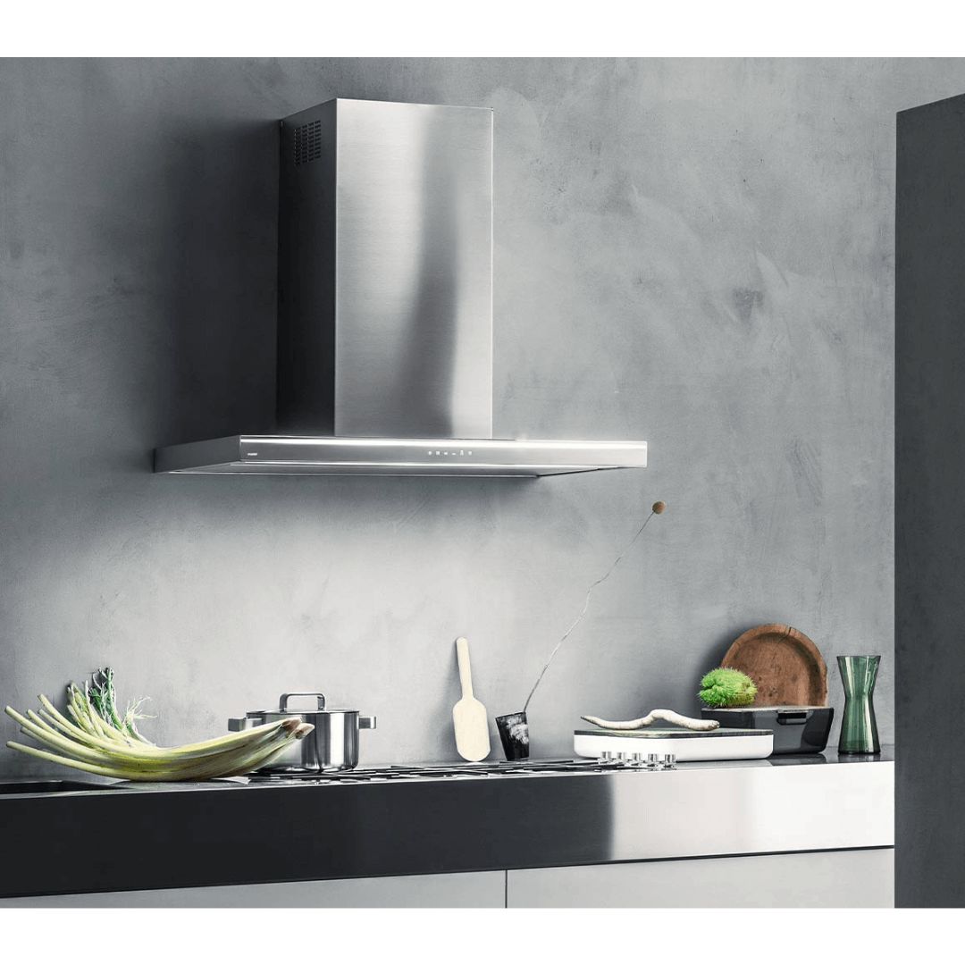 Falmec Lumina NRS 36 Inch 500 CFM Stainless Steel Wall Mount Range Hood - Powerful Kitchen Ventilation for Cooking, Grilling & Baking (FNLUM36W5SS)