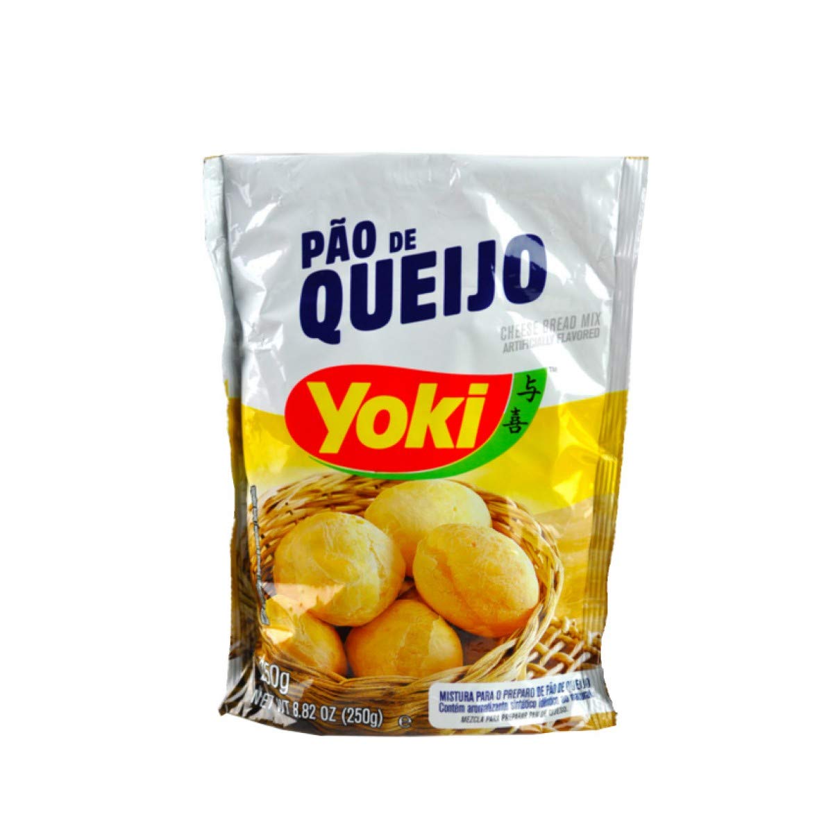 Yoki Cheese Bread Mix (Pão de Queijo) - 8.8oz (250g) Pack of 8 - Gluten Free - Perfect for Breakfast, Snacks & Parties - Authentic Brazilian Recipe