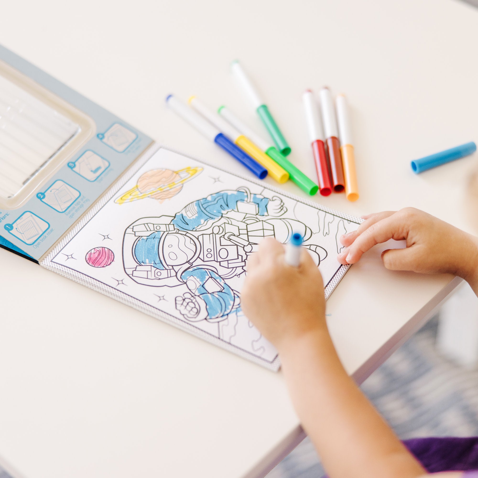 Magic Pattern Adventure Coloring Pad - Travel Activity Book for Kids & Adults - Perfect for Road Trips, Airplane Rides & Relaxation