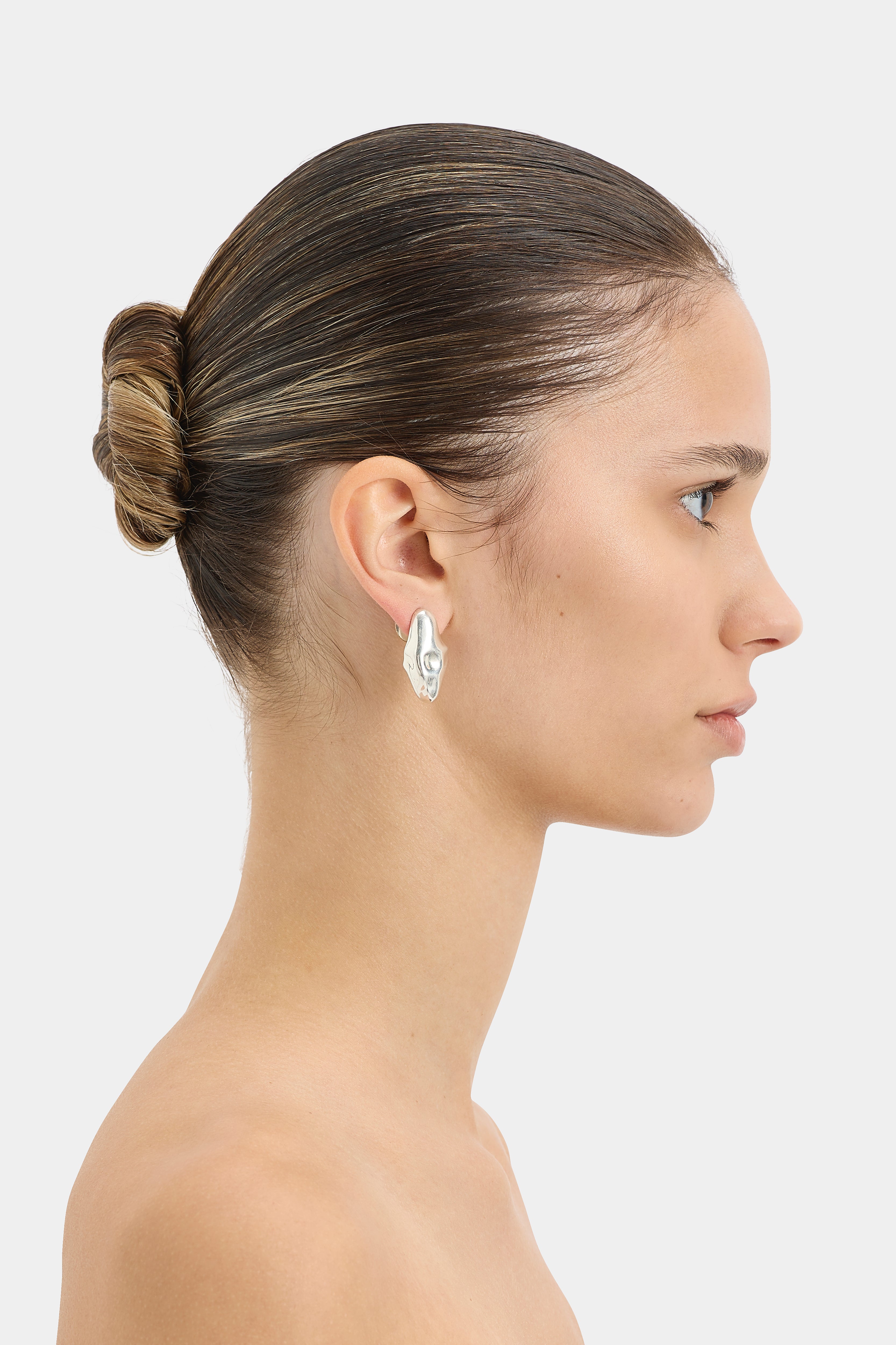 South Abstract Stud Earrings for Women - Minimalist Geometric Dangle Earrings for Daily Wear, Office & Party | Hypoallergenic Stainless Steel Jewelry