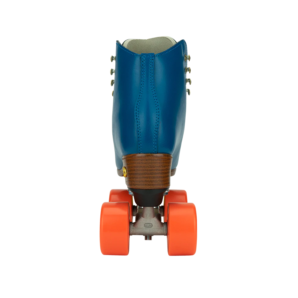 Riedell Crew Roller Skates for Women & Men - Ocean Blue Outdoor/Indoor Quad Skates with Comfortable Padding - Perfect for Rink, Park, Street Skating and Roller Derby