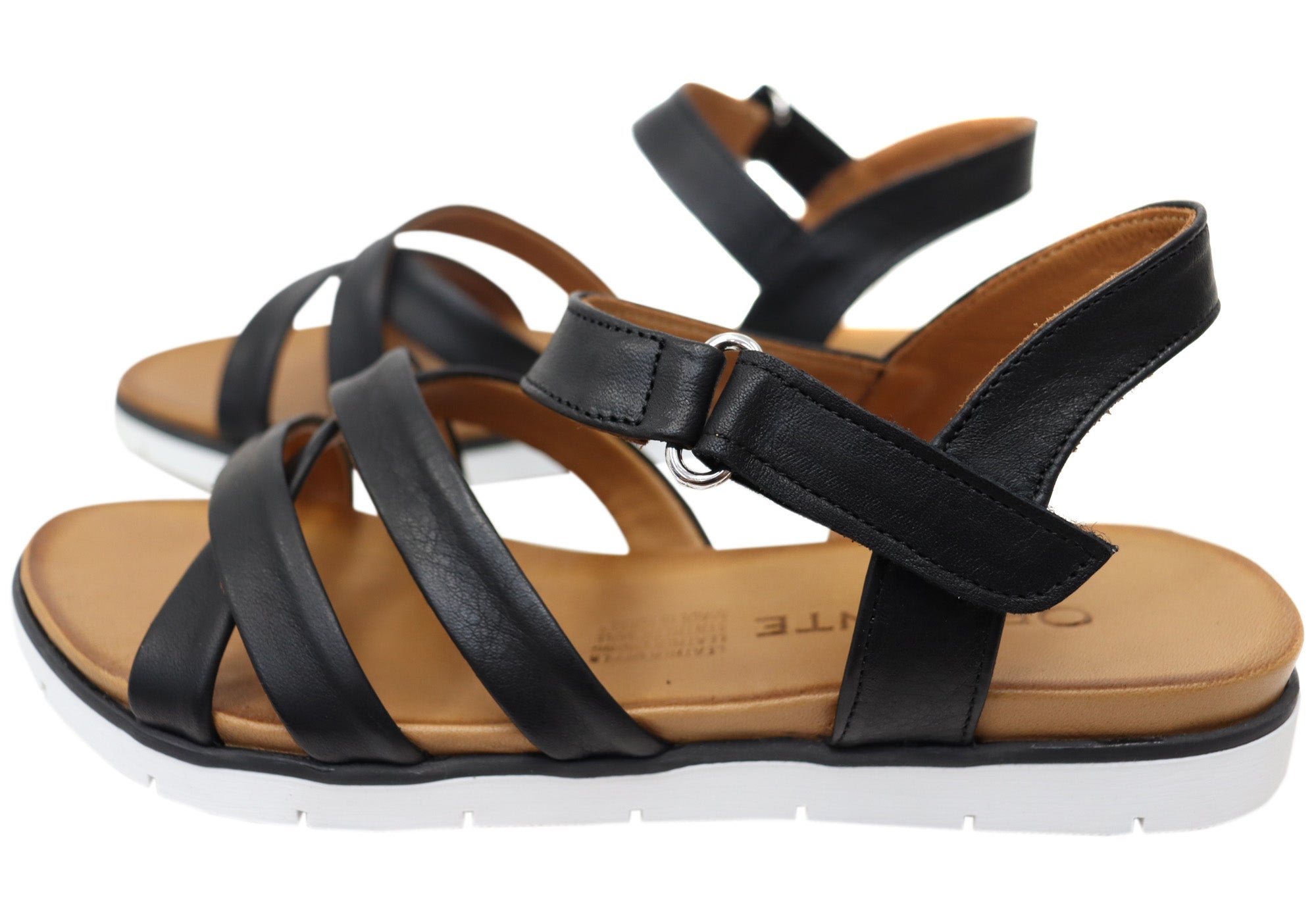 Orizonte Sangria Women's Comfortable European Leather Sandals - Stylish Summer Casual & Beach Walking Shoes for Vacation & Outdoor Activities