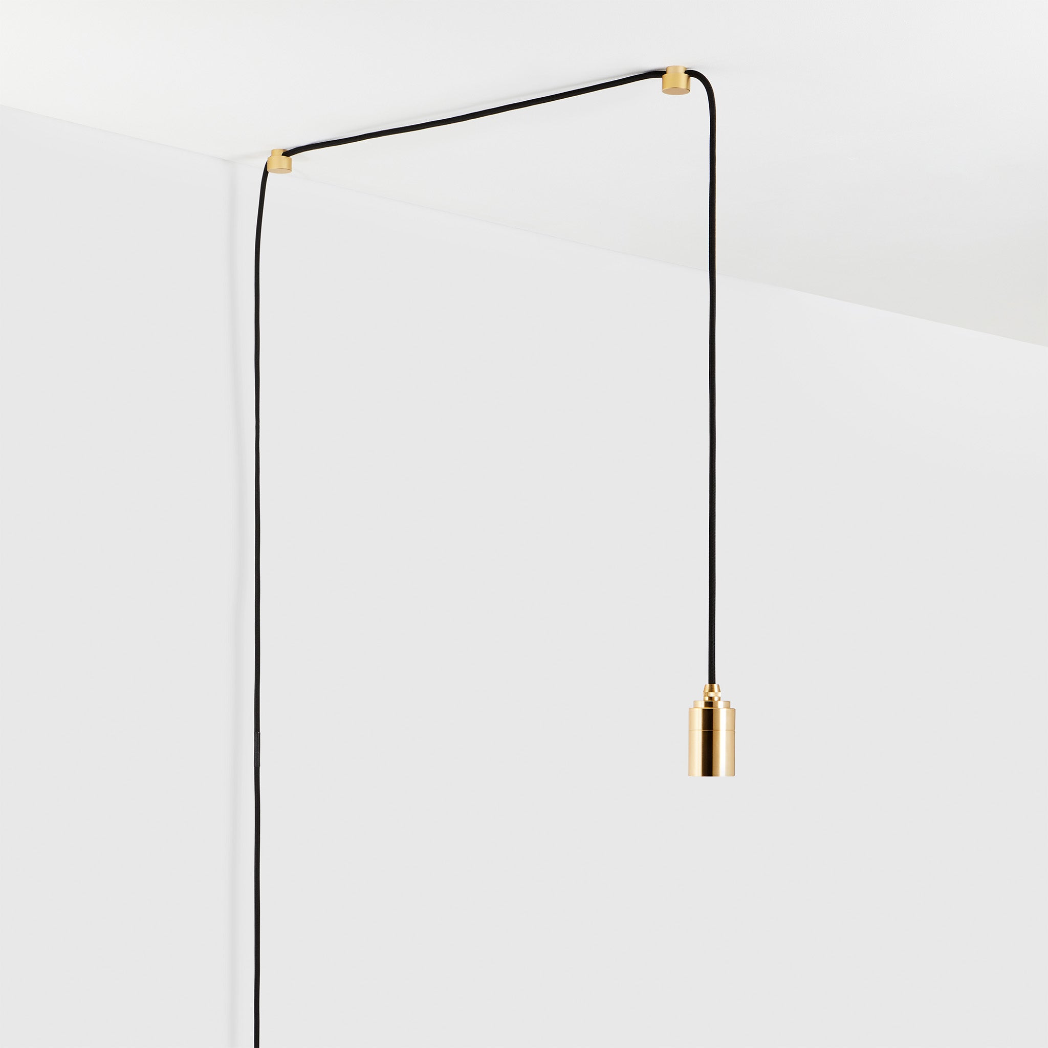 Brass Oval II Plug In Pendant Light - Vintage Industrial Ceiling Fixture for Dining Room, Kitchen Island & Bedroom Lighting