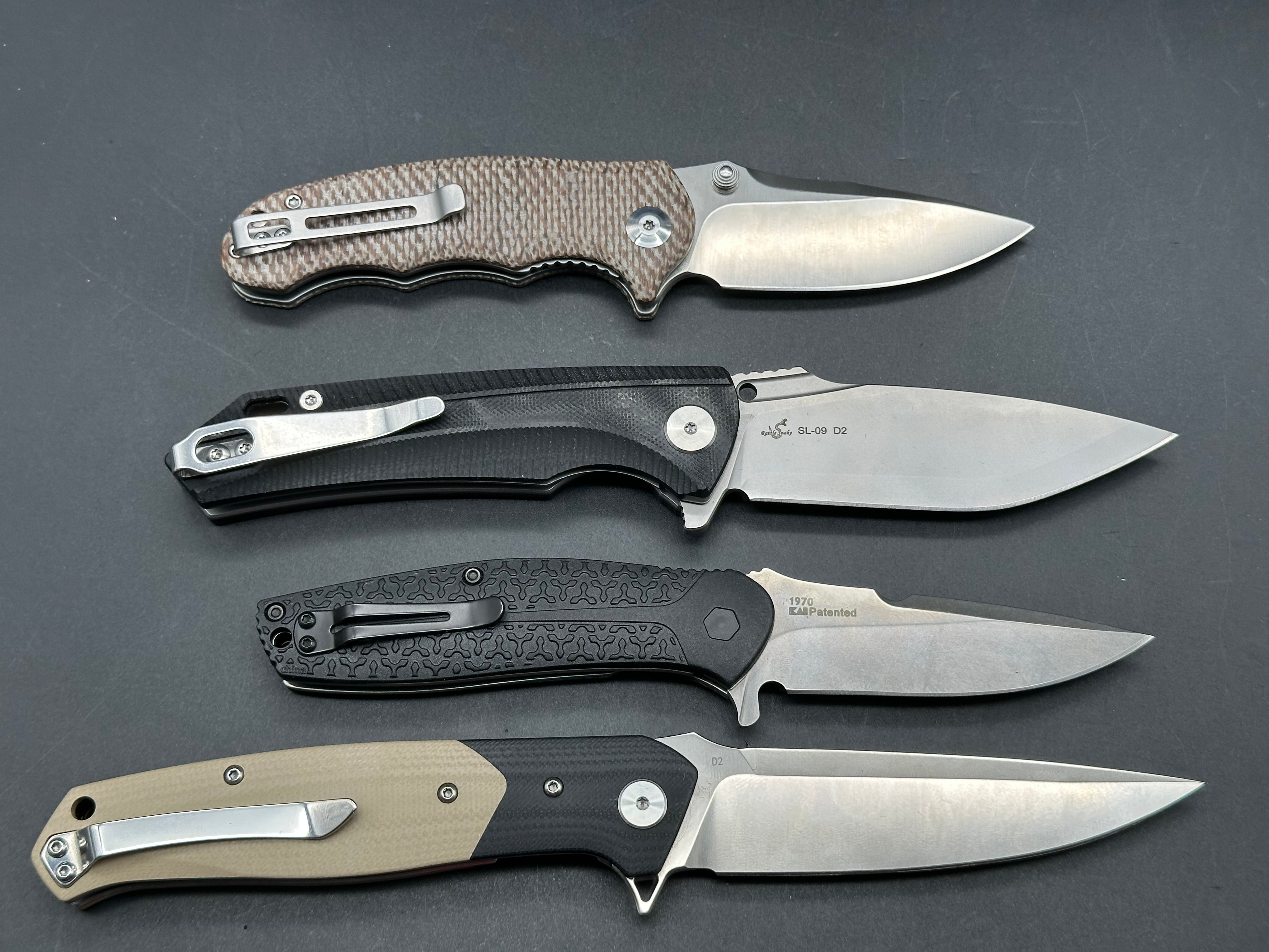 Premium 4-Piece Knife Bundle - Civivi, Sixleaf, Kershaw & Bestech - Perfect for Camping, Hiking & Outdoor Adventures