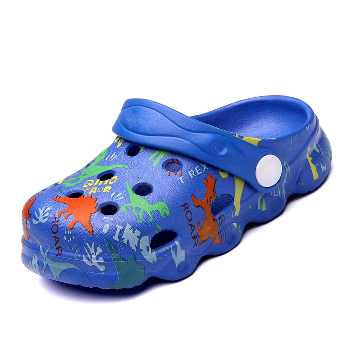 **Kids Garden Clogs Slip-On Shoes for Boys & Girls - Cute Cartoon Waterproof Shower Sandals - Perfect for Pool, Beach, and Outdoor Play**
