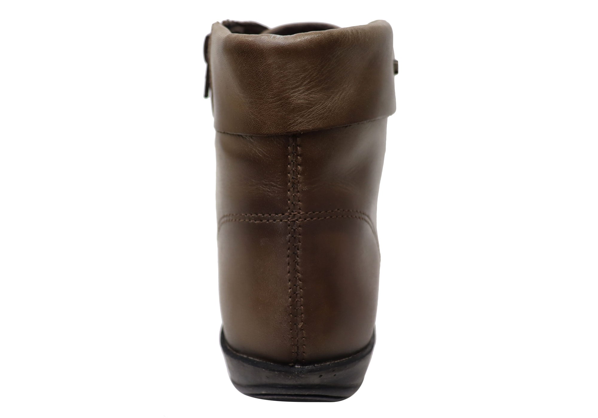 Perlatto Marie Women's Comfortable Leather Ankle Boots - Brazilian Made - Perfect for Casual Outings, Office Wear & Fall Fashion