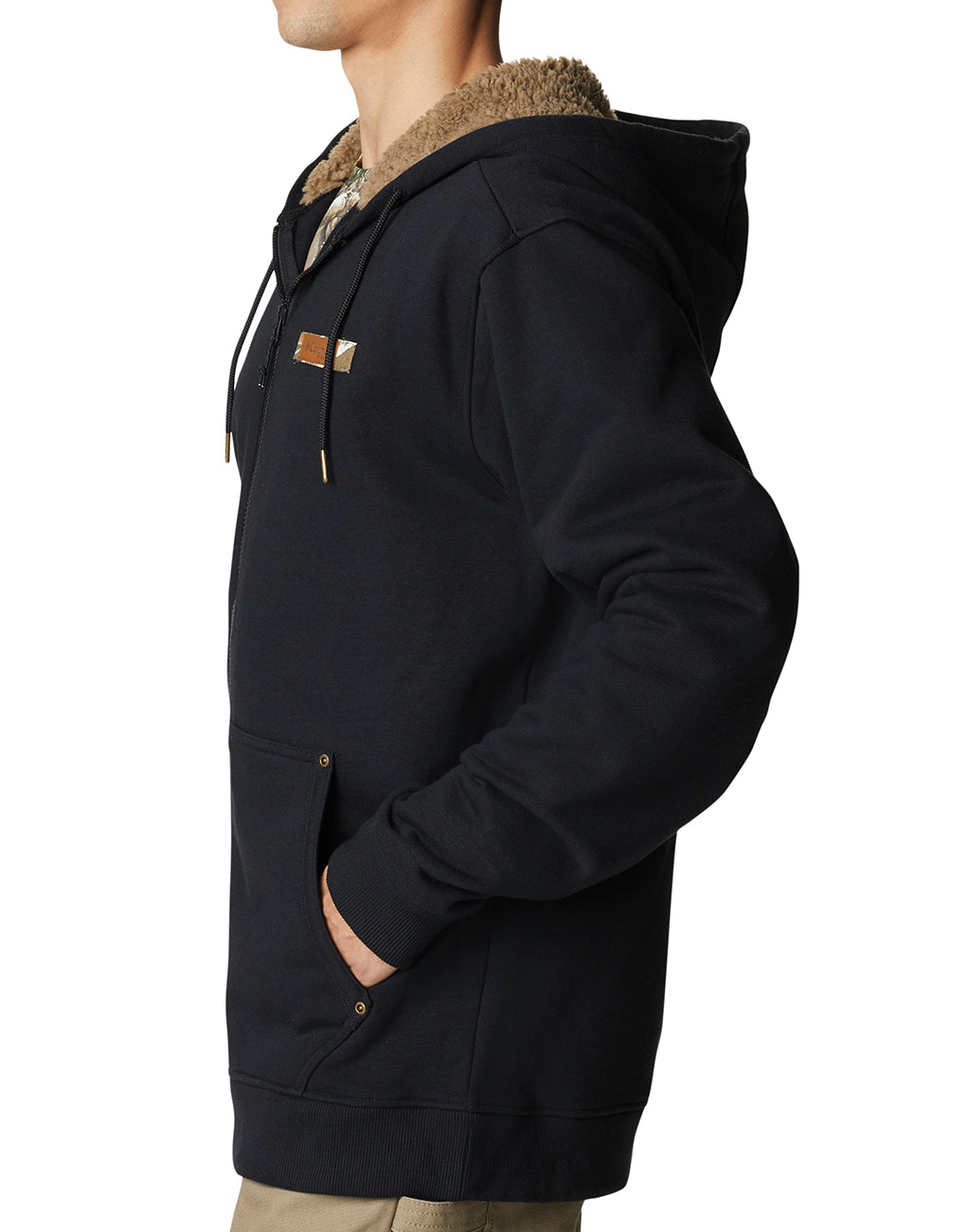 Columbia Men's Roughtail Sherpa-Lined Field Hoodie - Warm Fleece Jacket for Outdoor Hiking, Camping & Winter Activities