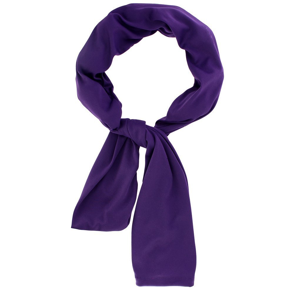 Nano-Ice Cooling Necklace & Scarf Set - Purple | Stay Cool in Style | Reusable Freezer Cooling Relief for Outdoor Sports, Travel & Hot Weather
