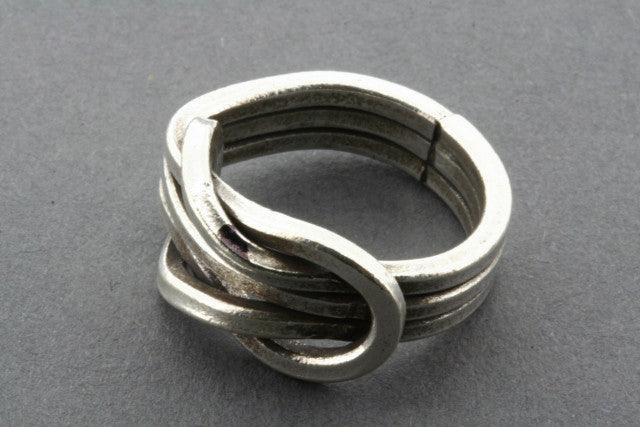 Heavy Infinity Knot Ring for Women - Sterling Silver Celtic Love Symbol Jewelry - Perfect for Gifts, Weddings, and Everyday Wear