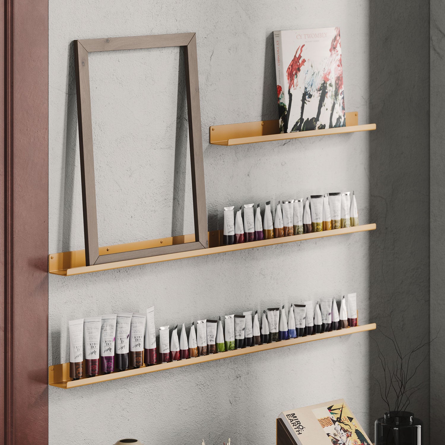 Fat Lippie Picture Ledge - Modern Floating Shelf for Wall Decor, Photos & Art Display | Perfect for Living Room, Bedroom & Office Organization