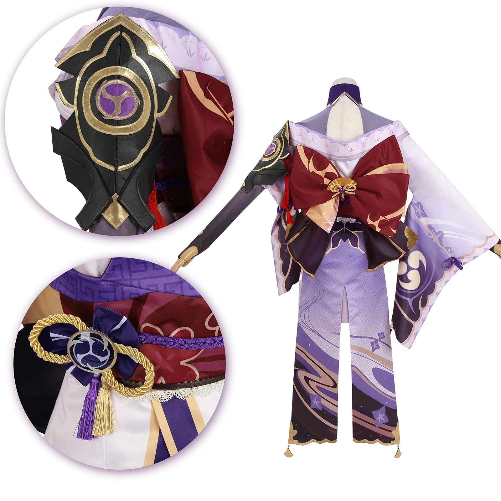 Raiden Shogun Cosplay Costume - Genshin Impact Baal Outfit for Halloween, Anime Conventions & Cosplay Events | Premium Quality Cosplay Suit for Fans & Collectors