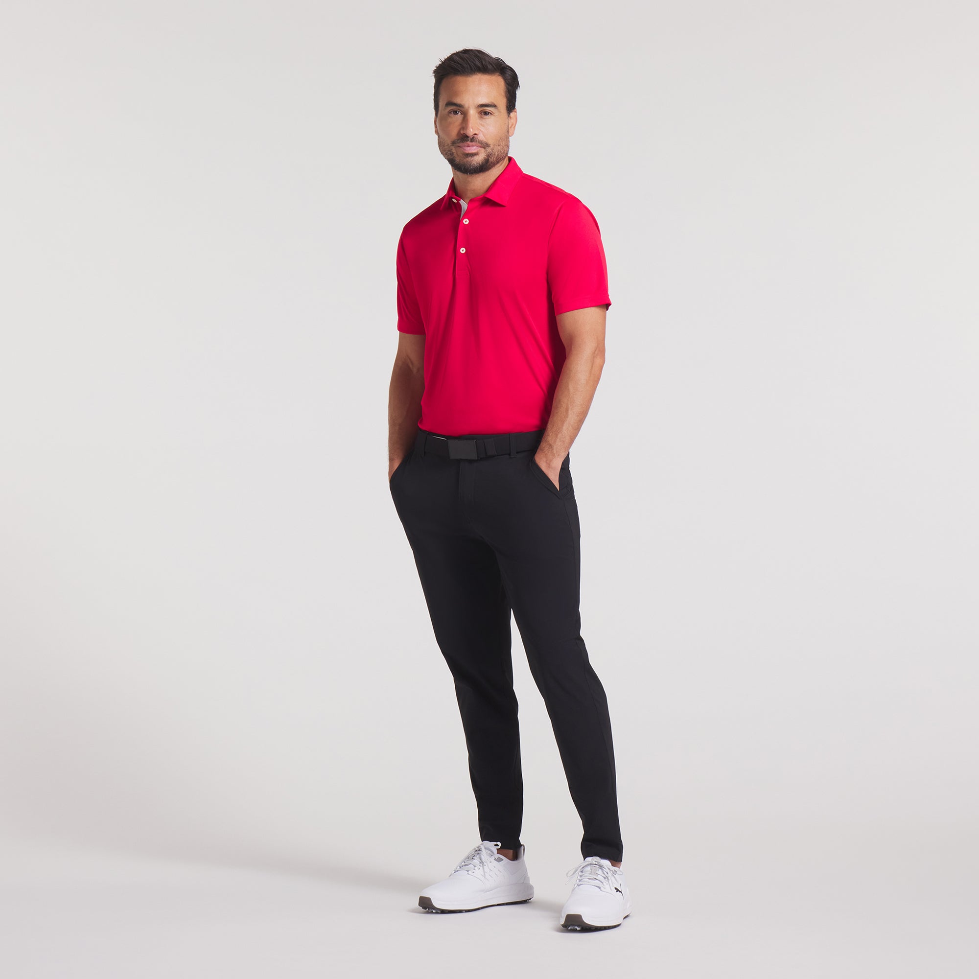 Premium Pure 2.0 Golf Polo Shirt for Men - Moisture Wicking & UV Protection - Perfect for Golf Courses, Country Clubs & Outdoor Sports Activities