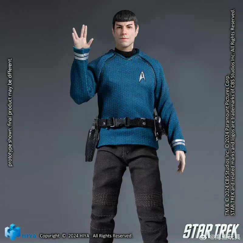 1/12 Scale HIYA 16CM Spock Action Figure - Star Trek 2009 Movie Collectible Model for Display & Photography | Perfect for Sci-Fi Fans & Toy Collectors
