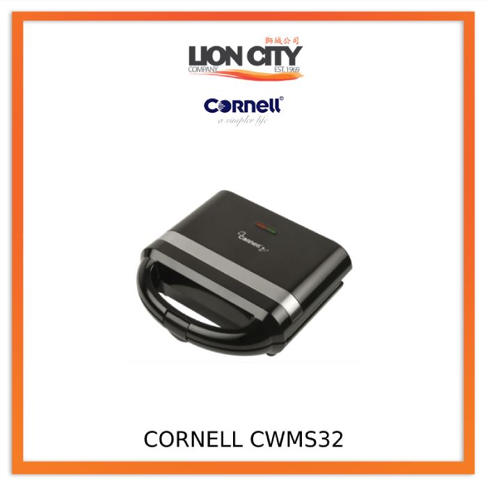 Cornell Waffle Maker CWM S32 - Professional Belgian Waffle Iron with Non-Stick Surface for Perfect Homemade Waffles - Ideal for Breakfast, Brunch, and Family Gatherings