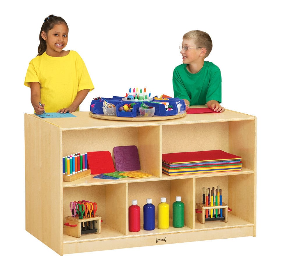 Jonti Craft® Low Double-Sided Play Kitchen Island - Perfect for Pretend Play & Learning in Daycare, Preschool & Home