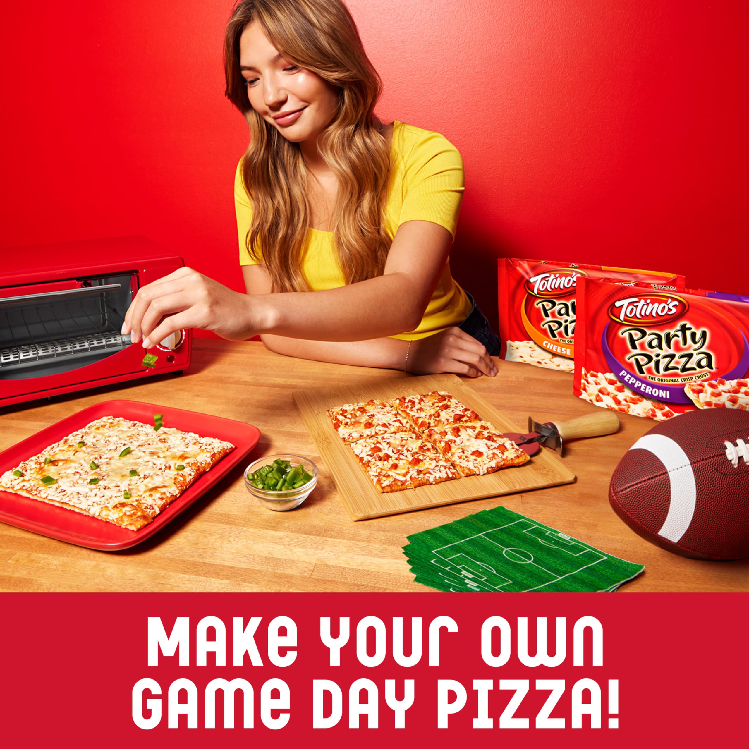 Totino's Pepperoni Party Pizza - Frozen Snack, 10.2 oz (1 Count) - Perfect for Game Nights, Quick Lunches & After-School Snacks