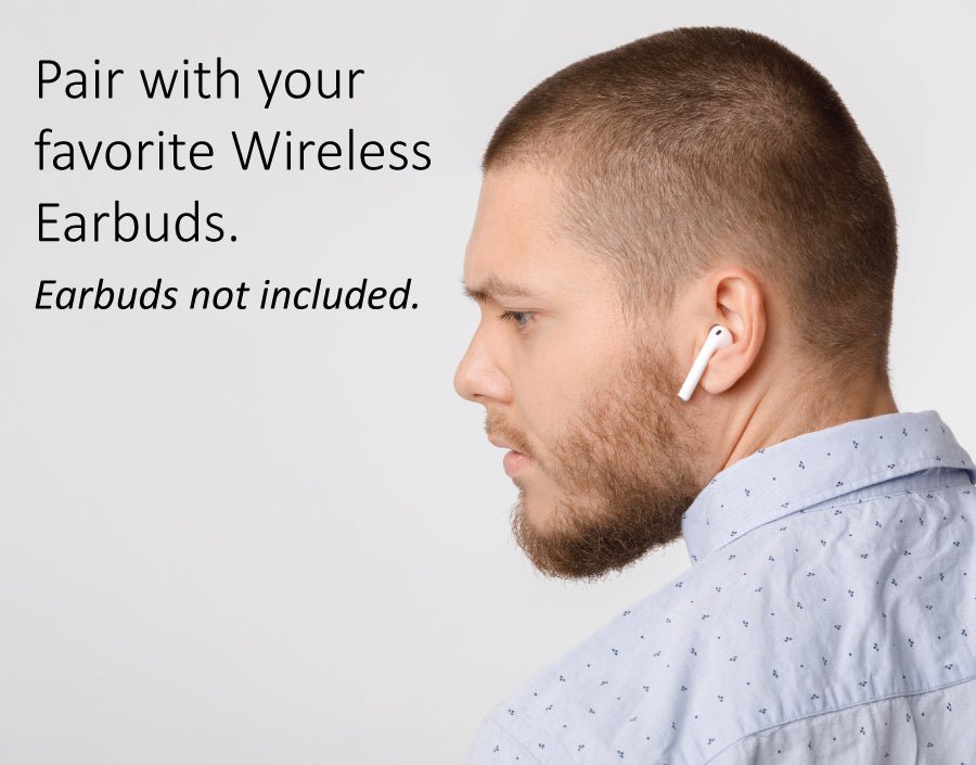 Air Pro Wireless 2 Pin Bluetooth Earpiece Kit - Compatible with Motorola & Kenwood Two-Way Radios - Hands-Free Communication for Construction, Security & Outdoor Activities